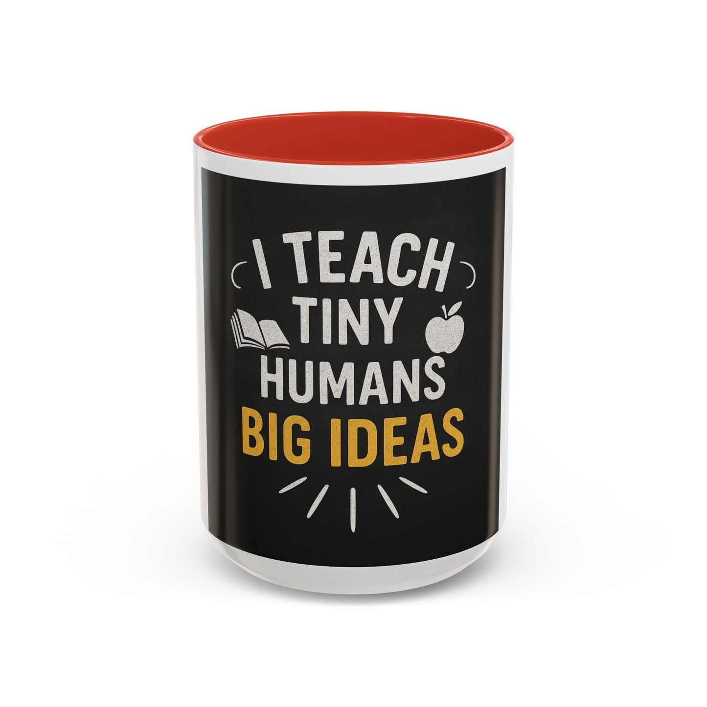Teacher's Motivational Coffee Mug | I Teach Tiny Humans Big Ideas | Gift for Educators, Classroom Decor, School Supplies