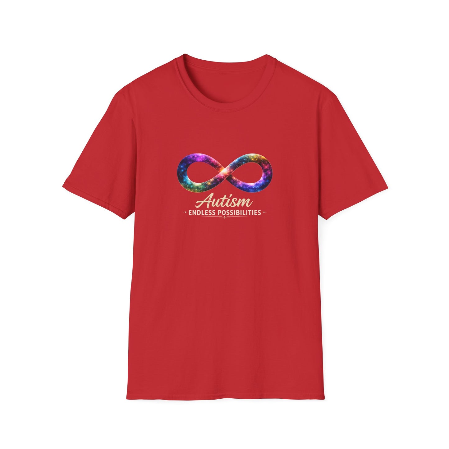 Autism Infinity Symbol T-Shirt — Colorful Galaxy Neurodiversity Tee