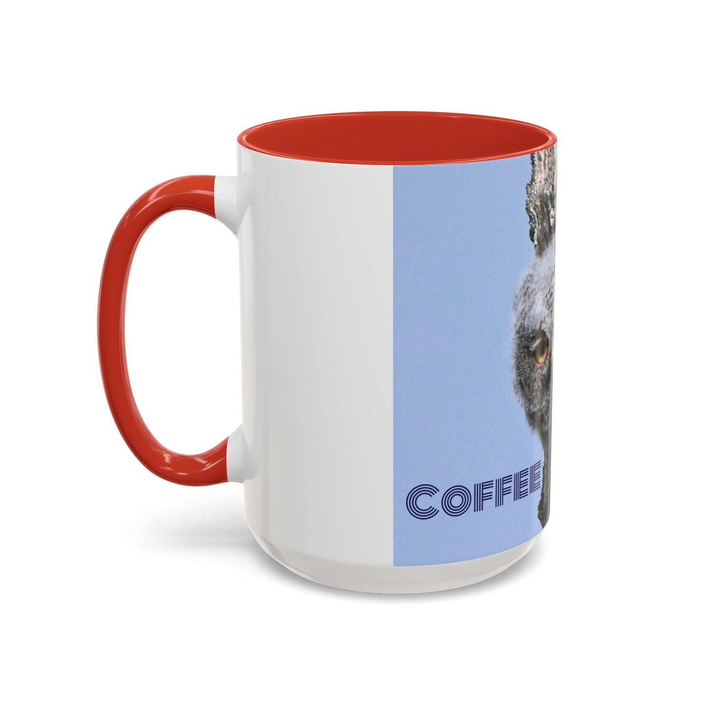 Accent Coffee Mug with Owl Design, Perfect Gift for Coffee Lovers, Home Office Decor, Nature Enthusiast Gift, Animal Lover Mug