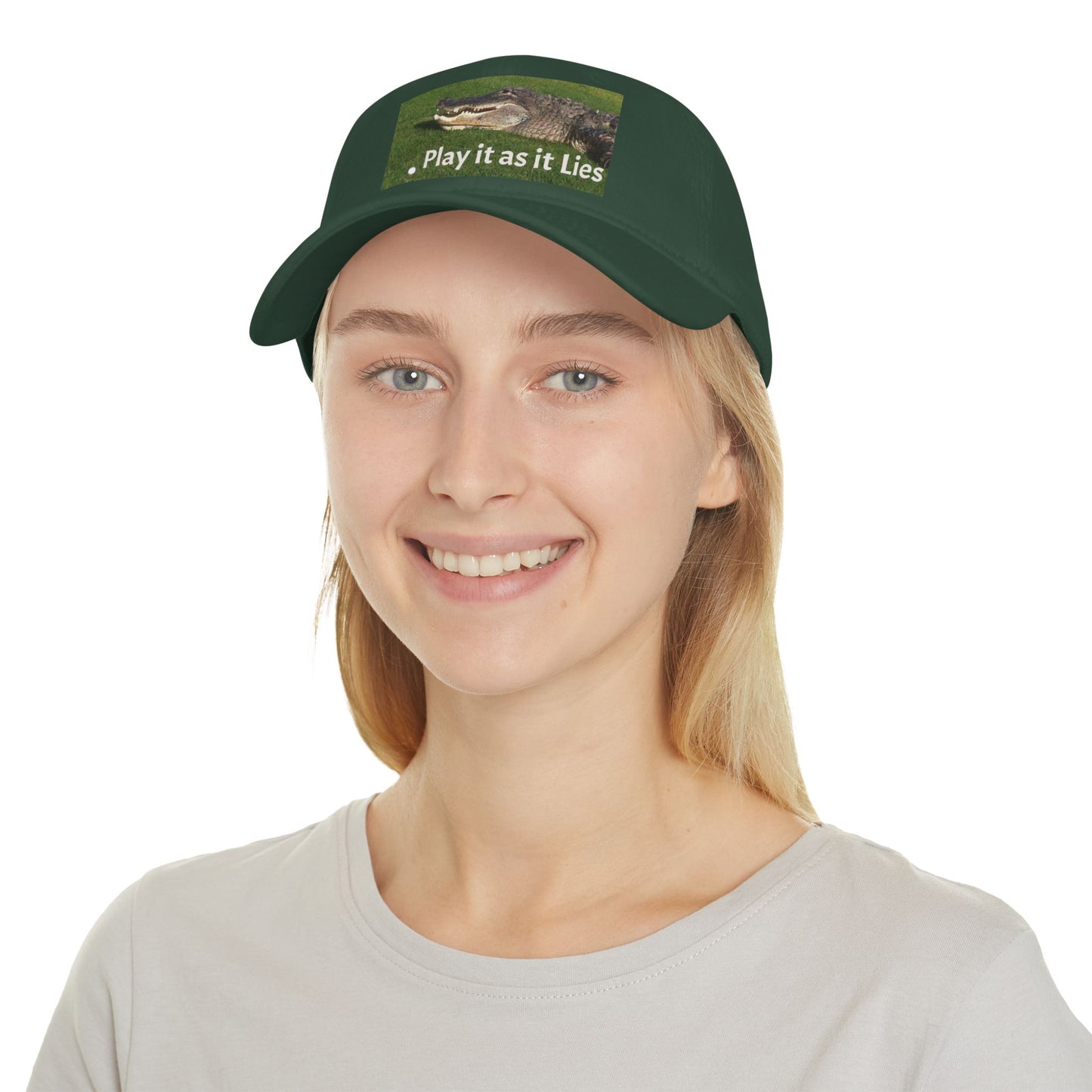 Play it as it Lies Baseball Cap, Casual Headwear for Golfers, Funny Golf Gift, Outdoor Sports Cap, Adjustable Red Cap