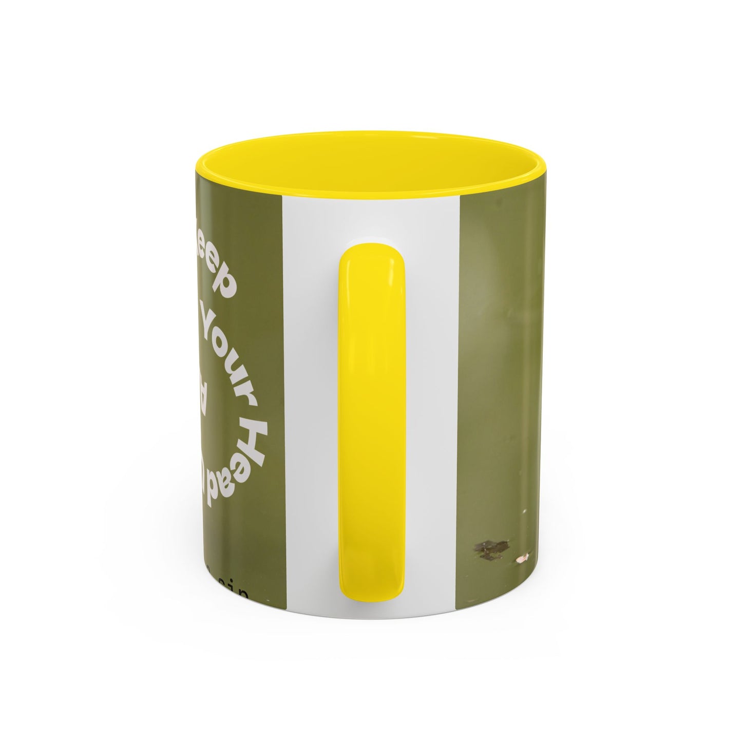 Turtle Coffee Mug — "Always Keep Your Head Up" Inspirational Accent Mug (11/15 oz)