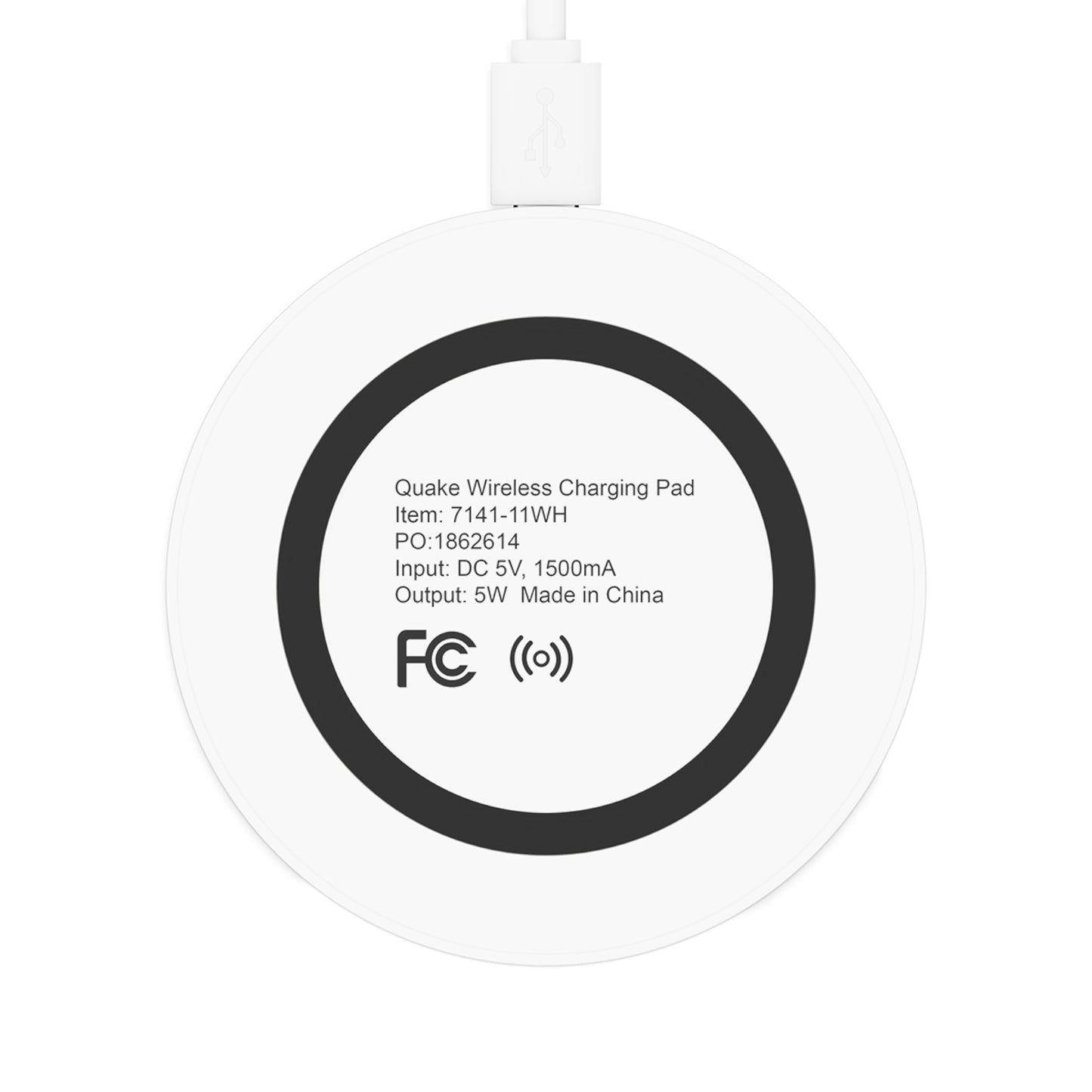 Hummingbird Wireless Charging Pad — Fast Qi Phone Charger with Blue Accent