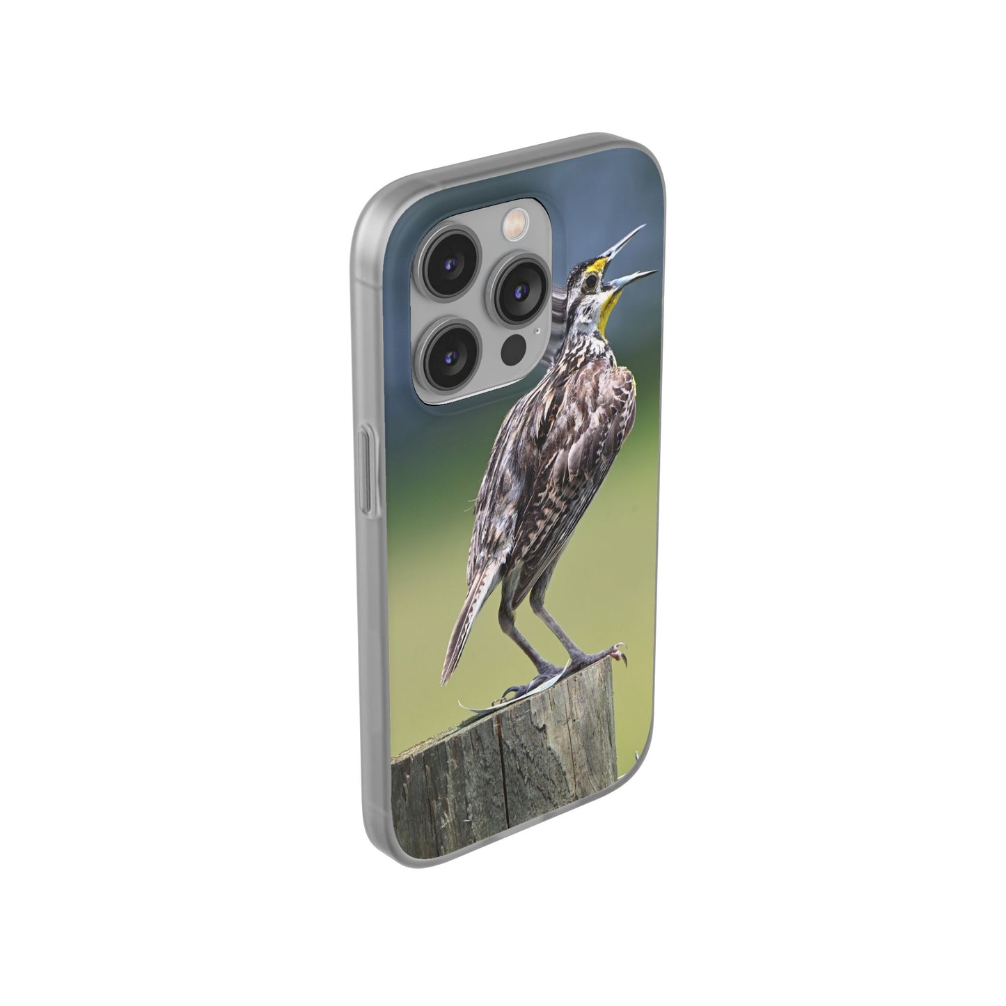 Singing Meadowlark Phone Case – Nature Bird Photo Flexi Case