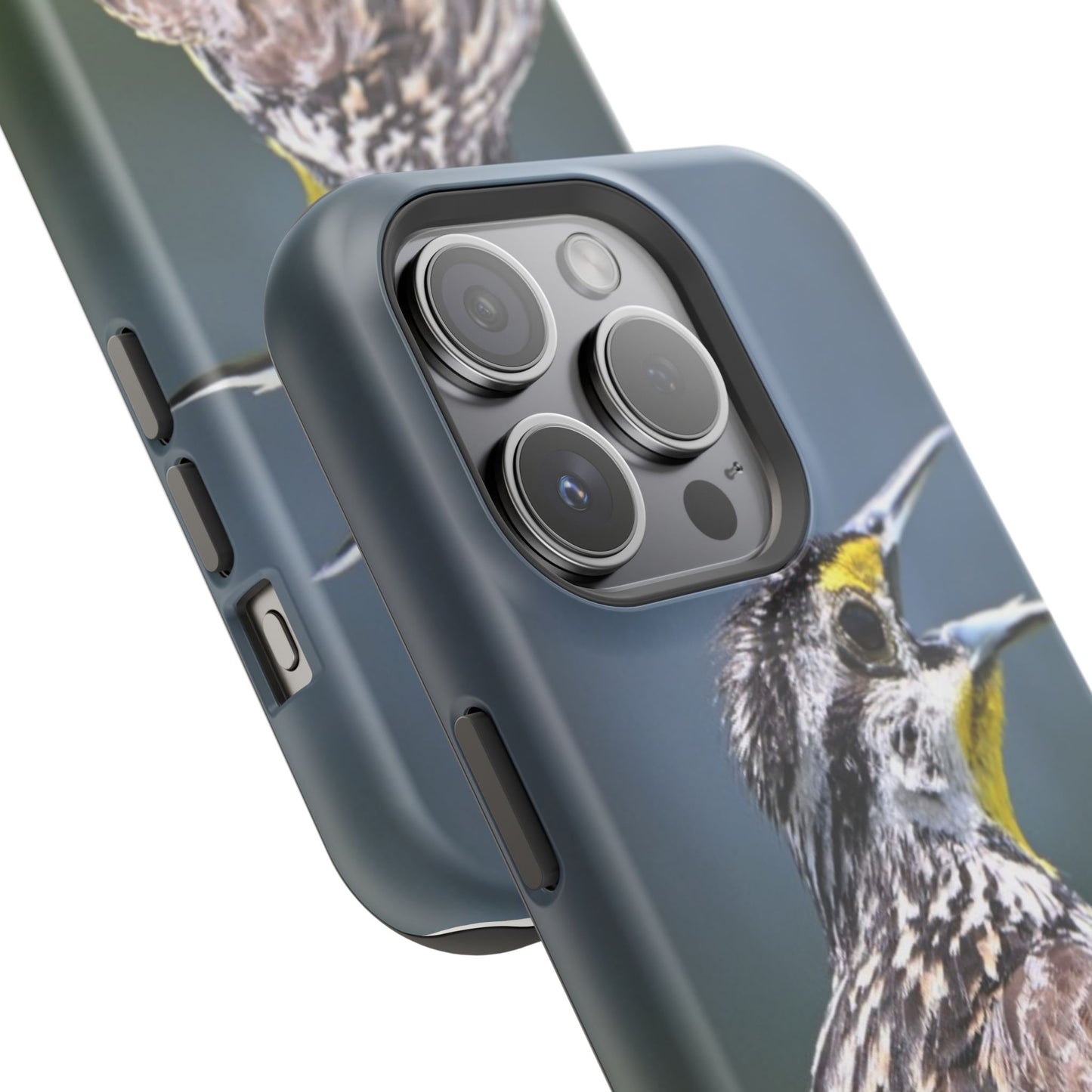 Western Meadowlark Photo Phone Case — Impact-Resistant Protective Cover