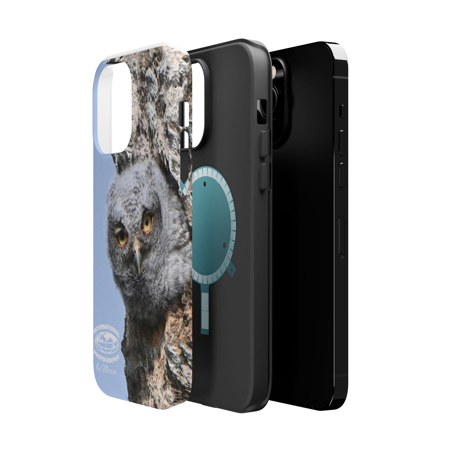 Owl Magnetic Tough Case, Wildlife Phone Case, Nature Lover Gift, Eco-Friendly Phone Cover, Customizable Phone Accessory