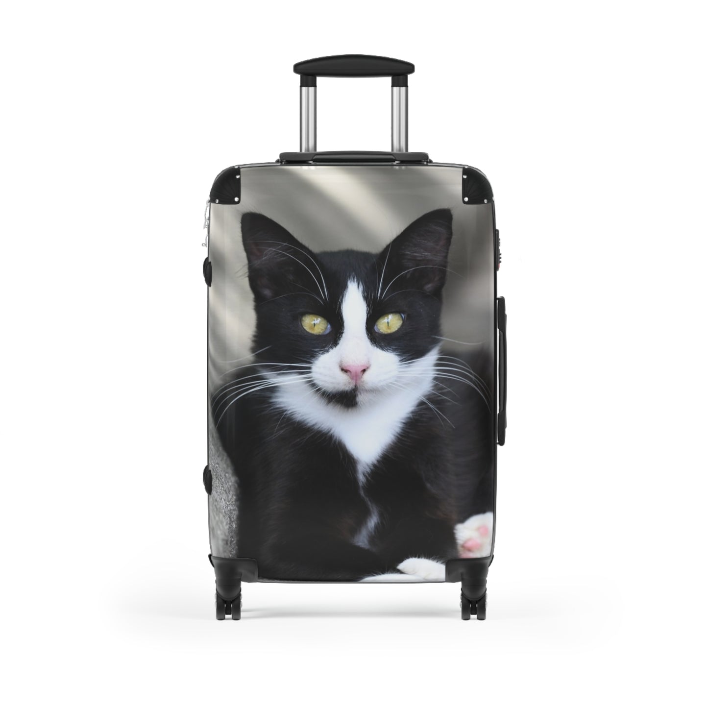 Tuxedo Cat Carry-On Suitcase – Cute Black & White Cat Travel Luggage