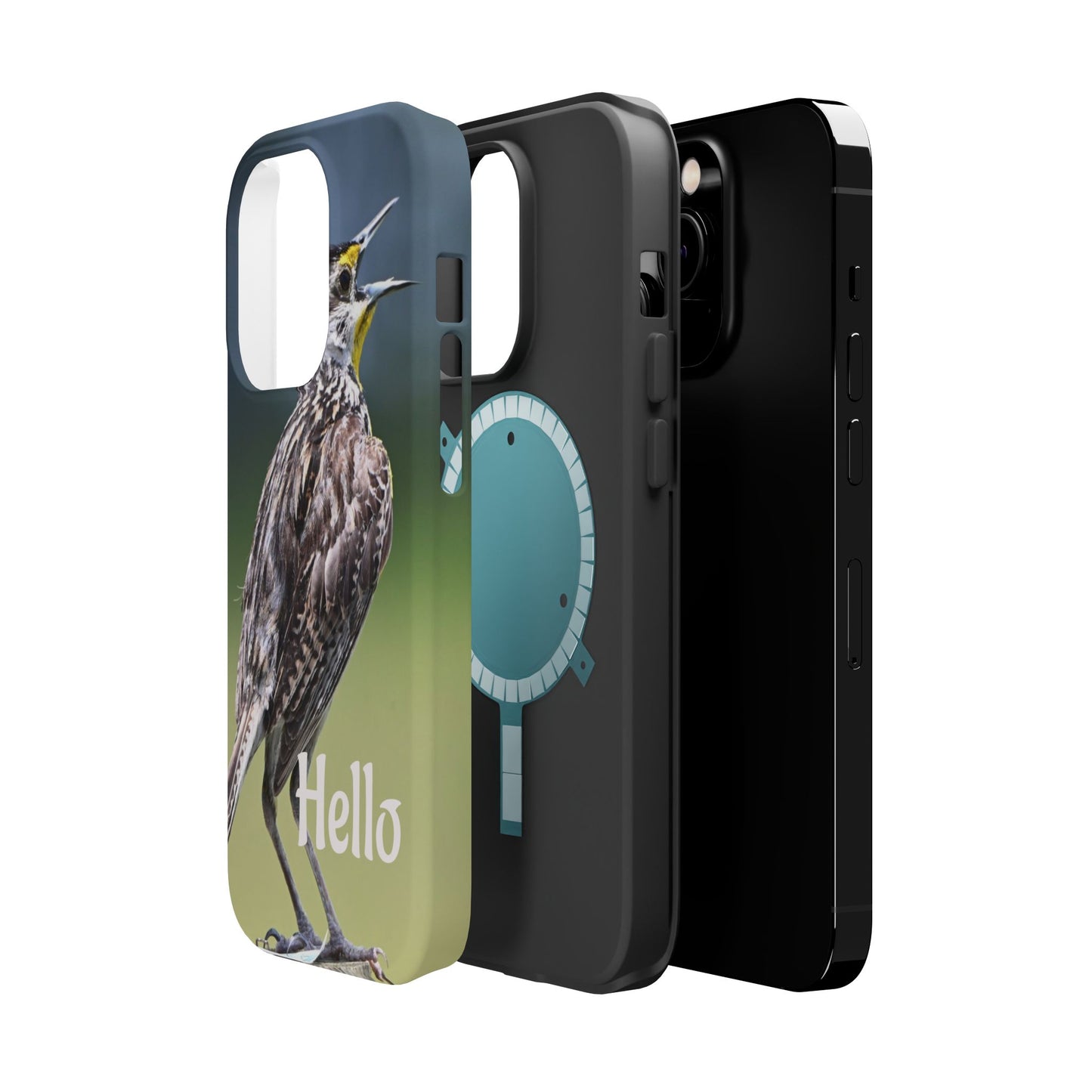 Bird-Themed Magnetic Tough Cases with 'Hello', Stylish Phone Protectors, Gifts for Nature Lovers, Birdwatching Accessories, Wildlife [...]
