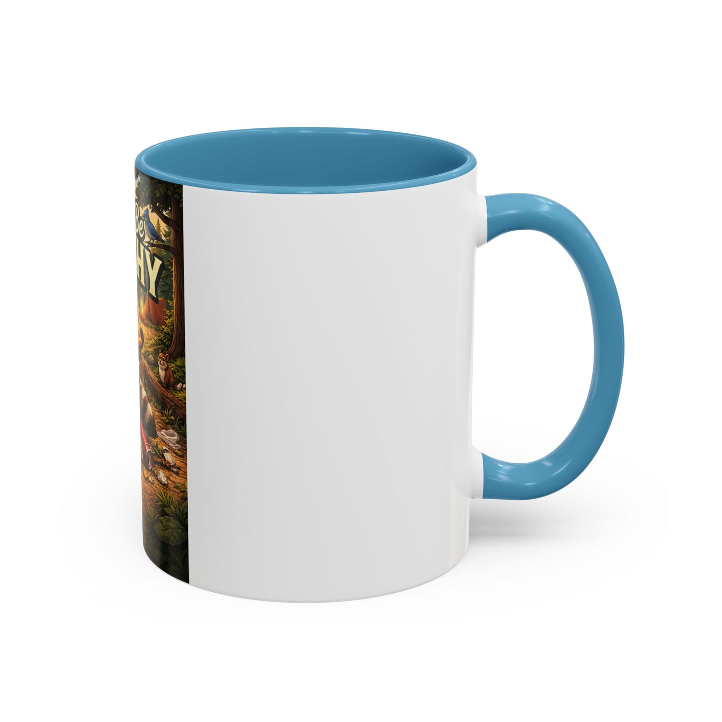 Don't Be Trashy Raccoon Coffee Mug (Accent, 11/15oz)