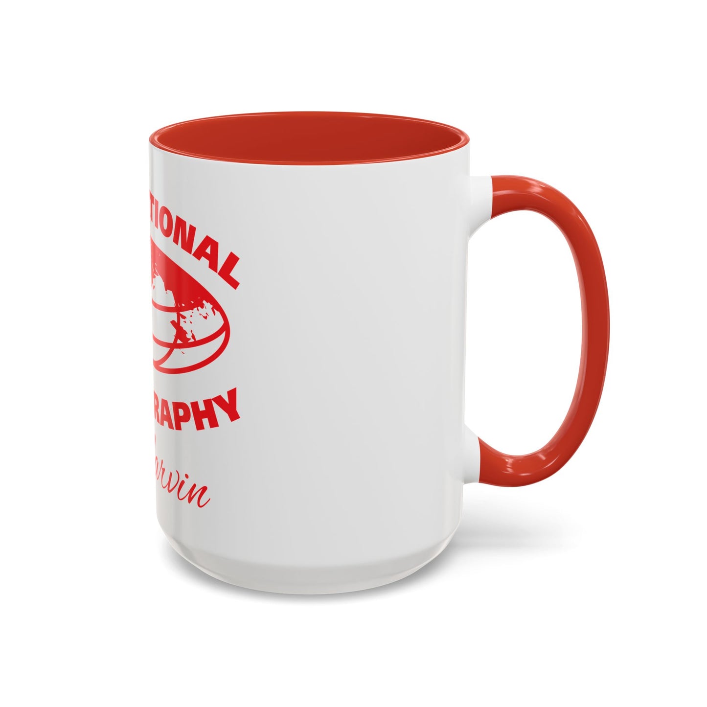 International Photography Accent Mug - Unique Coffee Mug, Gift for Photographers, Travel Mug, Artsy Gifts, Photography Lovers