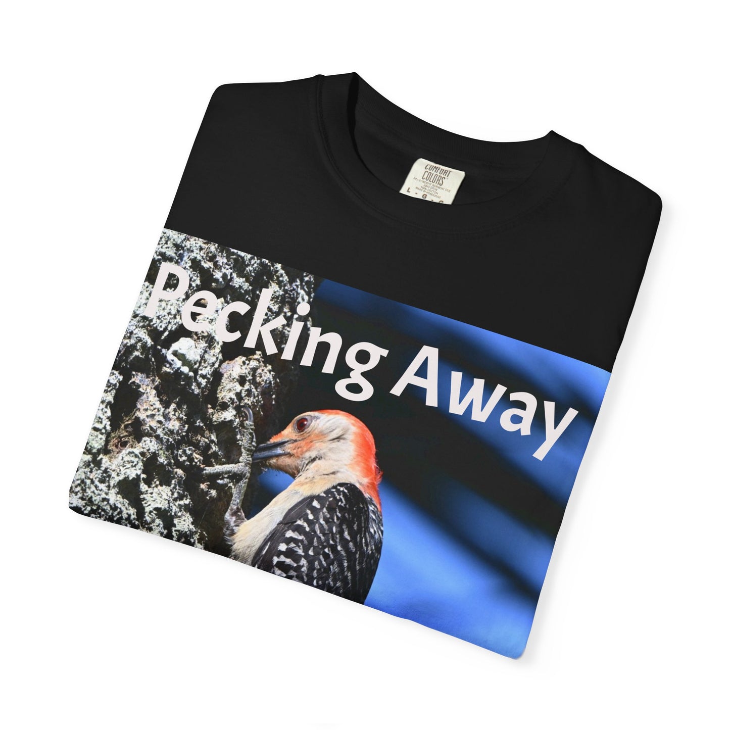 Nature Lover's Unisex T-Shirt - Eco-Friendly Tee with 'Pecking Away' Design, Gift for Birdwatchers, Nature Gifts, Casual Wear, [...]