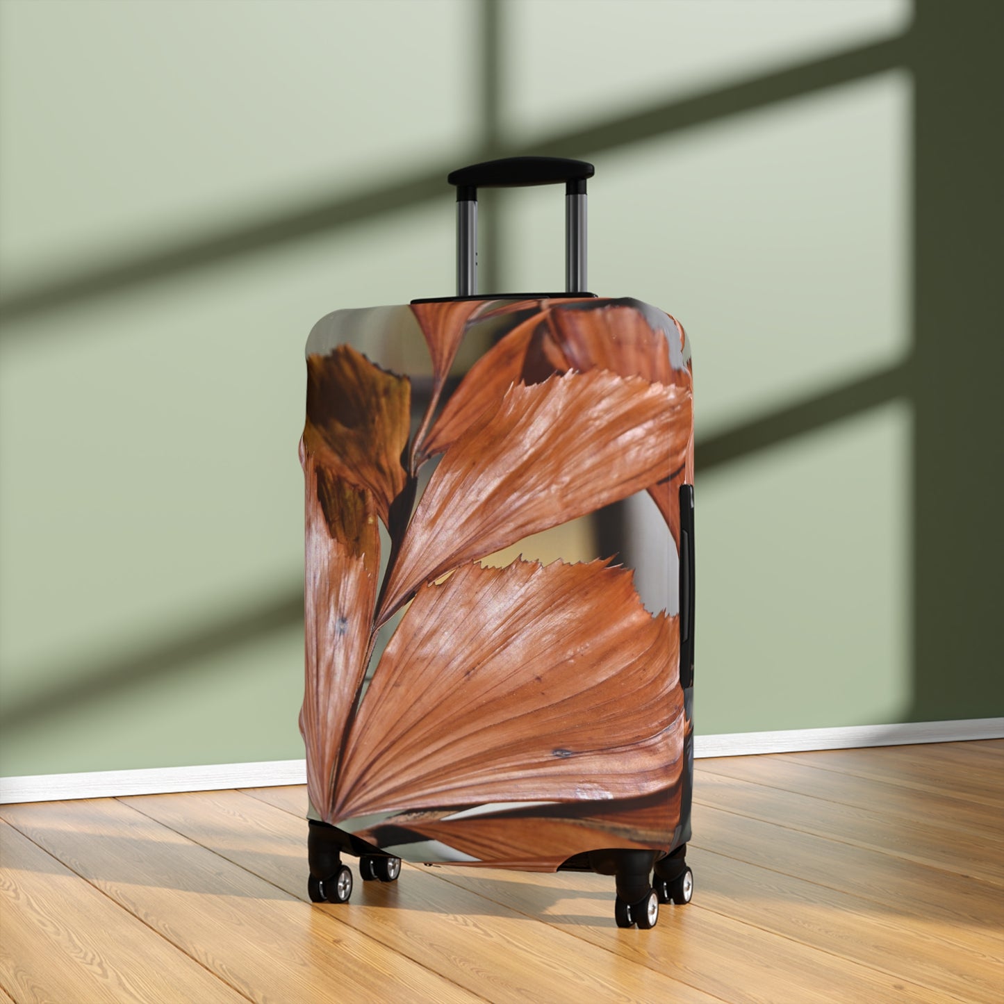 Luggage Cover - Rustic Palm Leaf Print Travel Protector