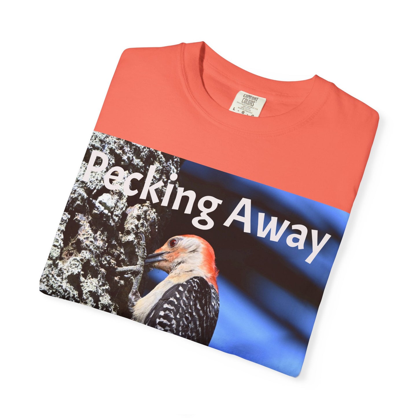Nature Lover's Unisex T-Shirt - Eco-Friendly Tee with 'Pecking Away' Design, Gift for Birdwatchers, Nature Gifts, Casual Wear, [...]