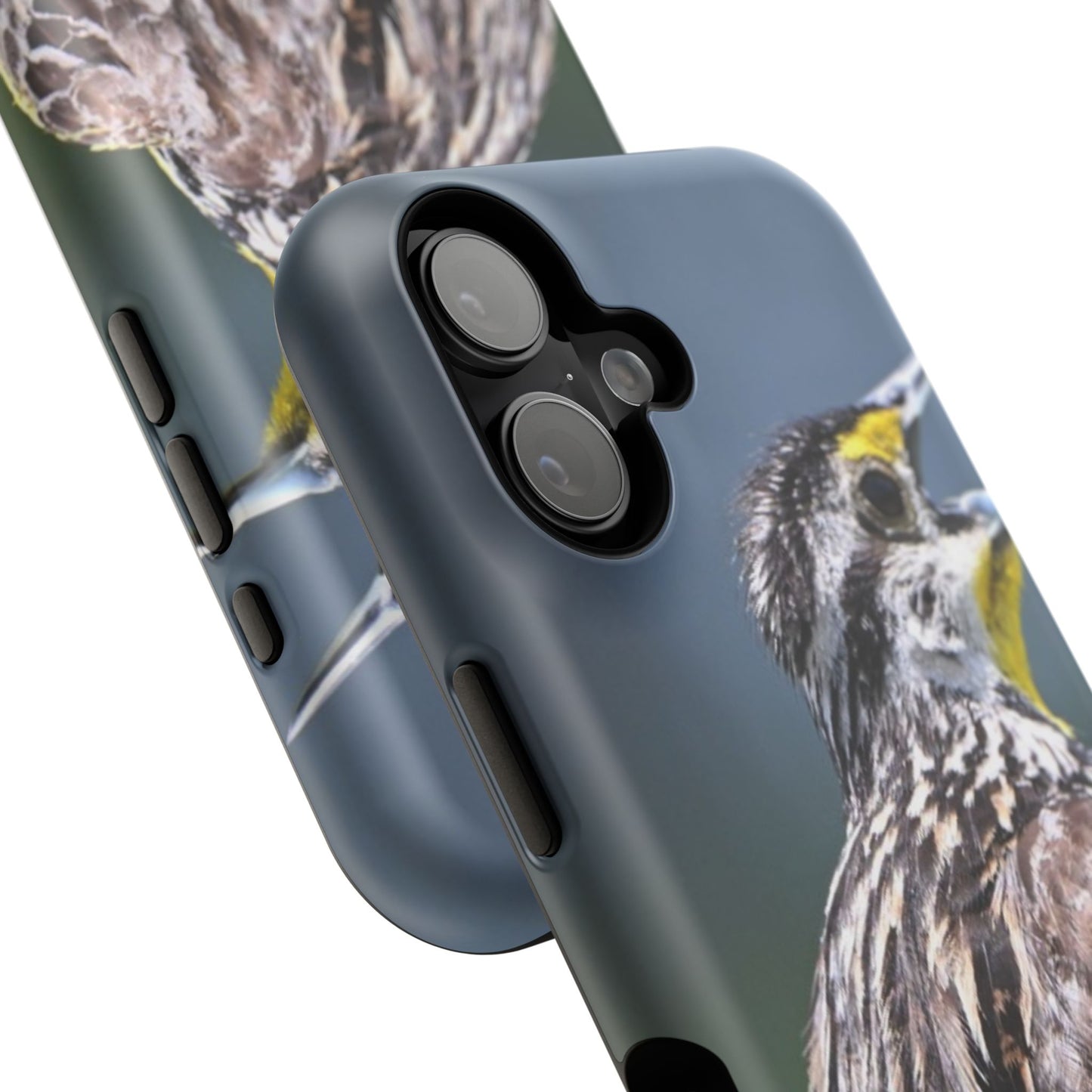 Western Meadowlark Photo Phone Case — Impact-Resistant Protective Cover