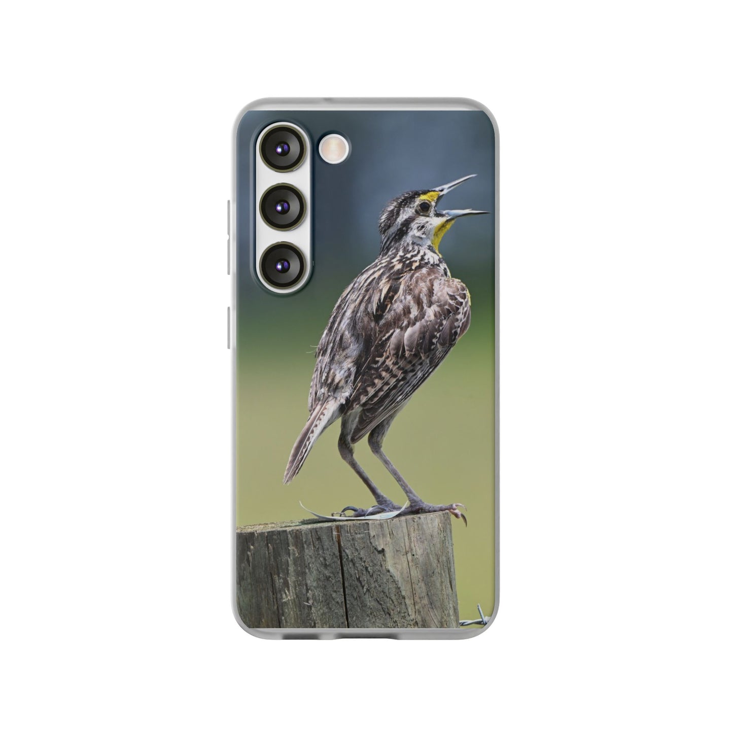 Singing Meadowlark Phone Case – Nature Bird Photo Flexi Case