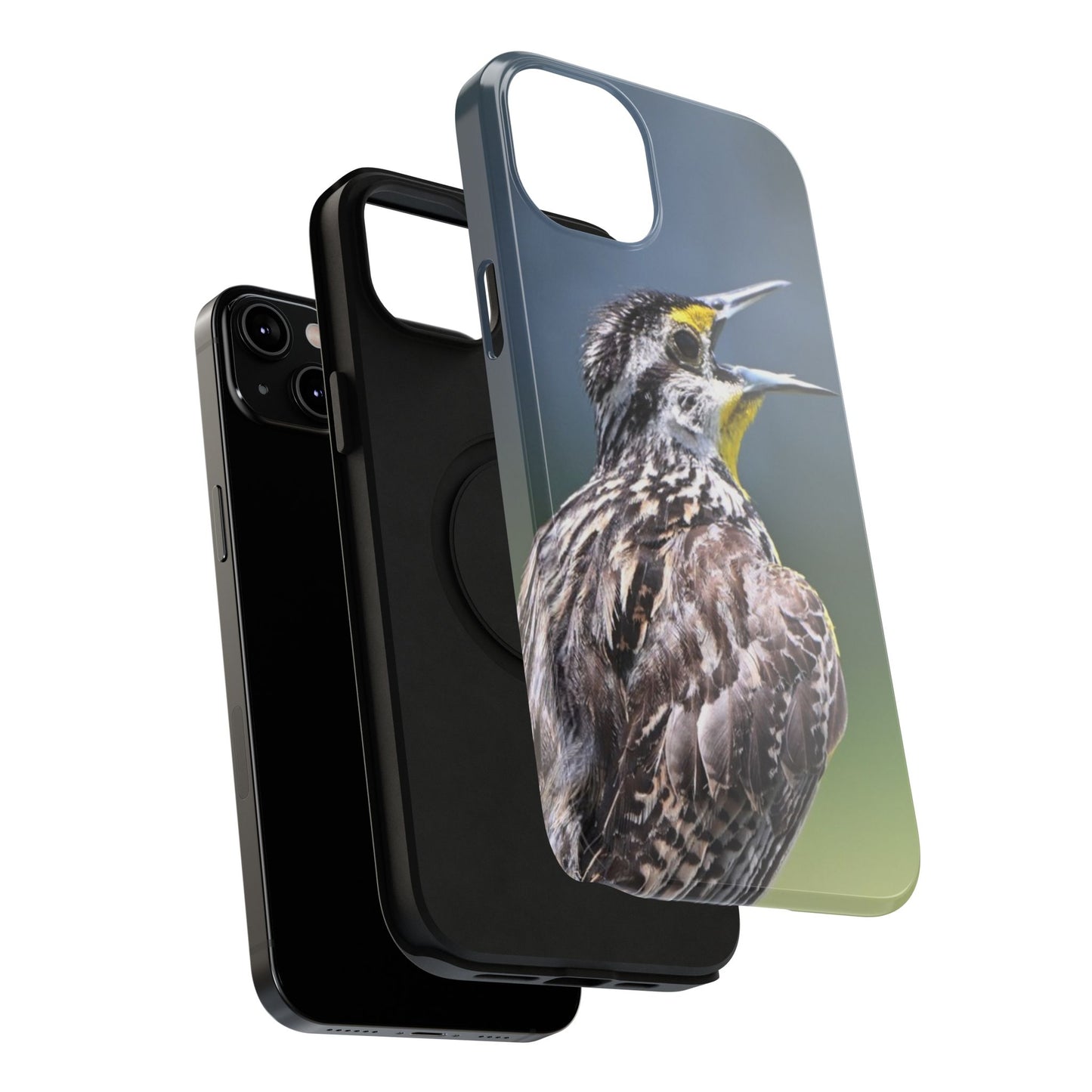 Western Meadowlark Photo Phone Case — Impact-Resistant Protective Cover