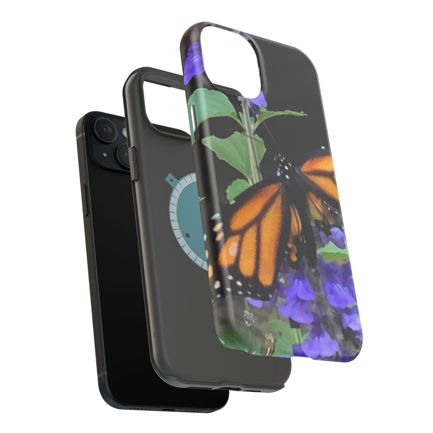 Butterfly Floral Magnetic Tough Cases, Nature Phone Cases, Gift for Nature Lovers, Eco-Friendly Cell Phone Case, Unique Smartphone Accessory