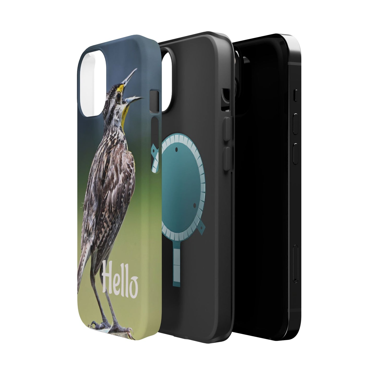 Bird-Themed Magnetic Tough Cases with 'Hello', Stylish Phone Protectors, Gifts for Nature Lovers, Birdwatching Accessories, Wildlife [...]