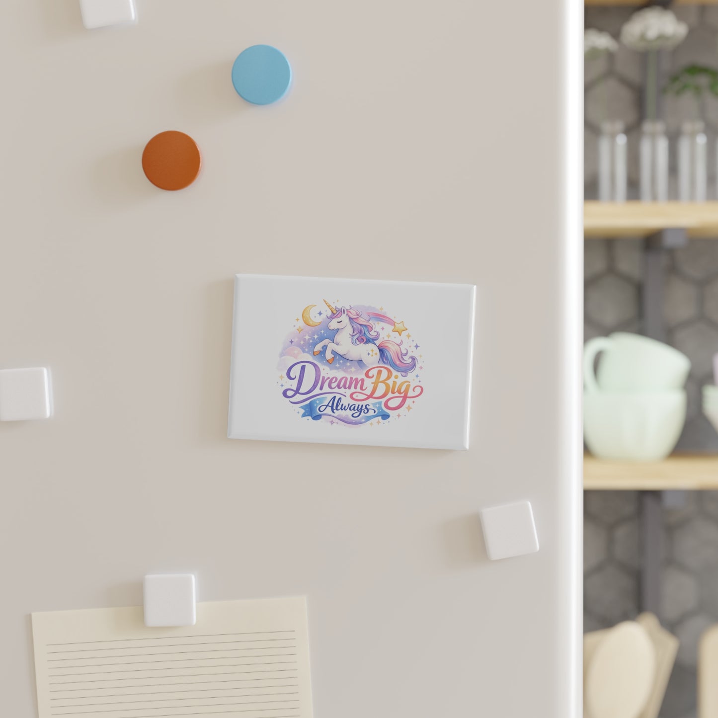Dream Big Always Unicorn Rectangle Magnet