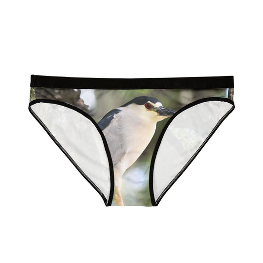 Botanical Bird Print Women's Underwear, Unique Lingerie Gift, AOP Panties, Eco-Friendly Intimates, Nature Lover's Underwear