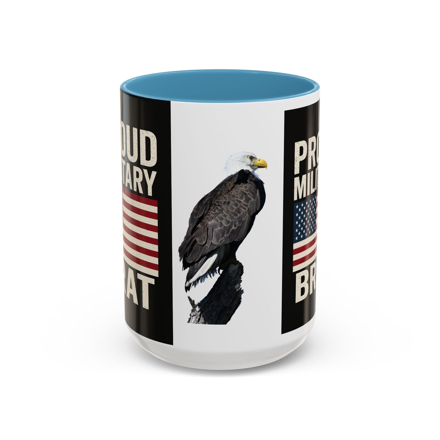 Proud Military Brat Coffee Mug, Veteran Appreciation Gift, Military Family Mug, USA Pride, Father's Day Gift, Patriotic Drinkware