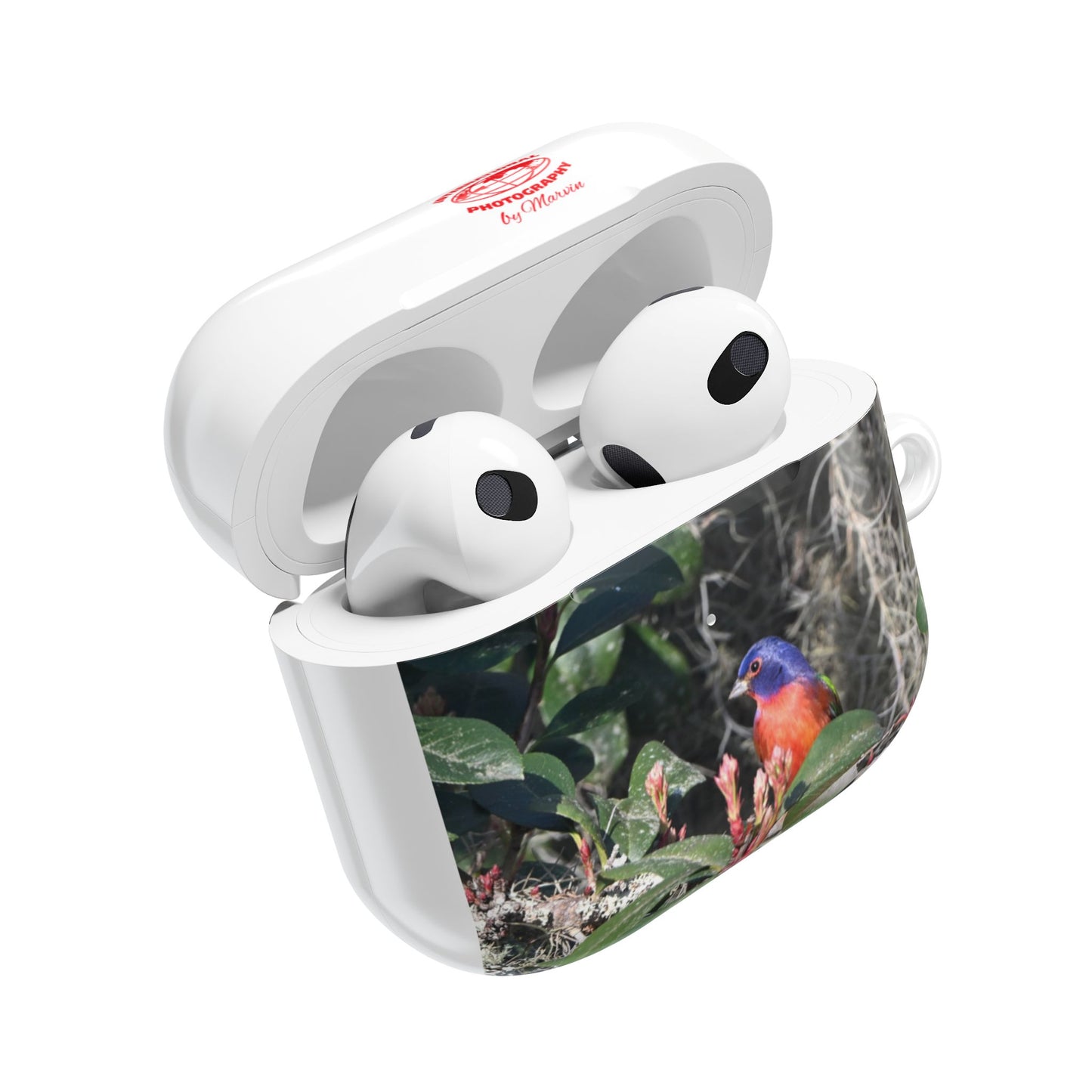 Nature-Inspired AirPod Cases, Colorful Bird Art, Eco-Friendly Charge Cover, Gift for Bird Lovers, Unique Tech Accessories