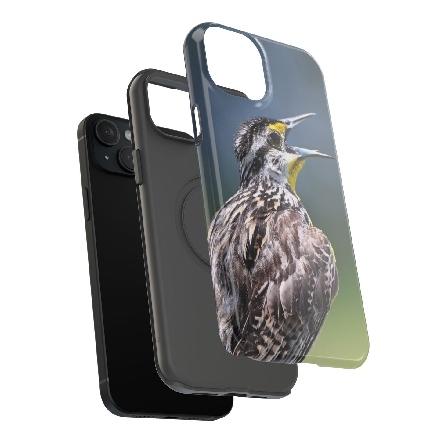 Western Meadowlark Photo Phone Case — Impact-Resistant Protective Cover