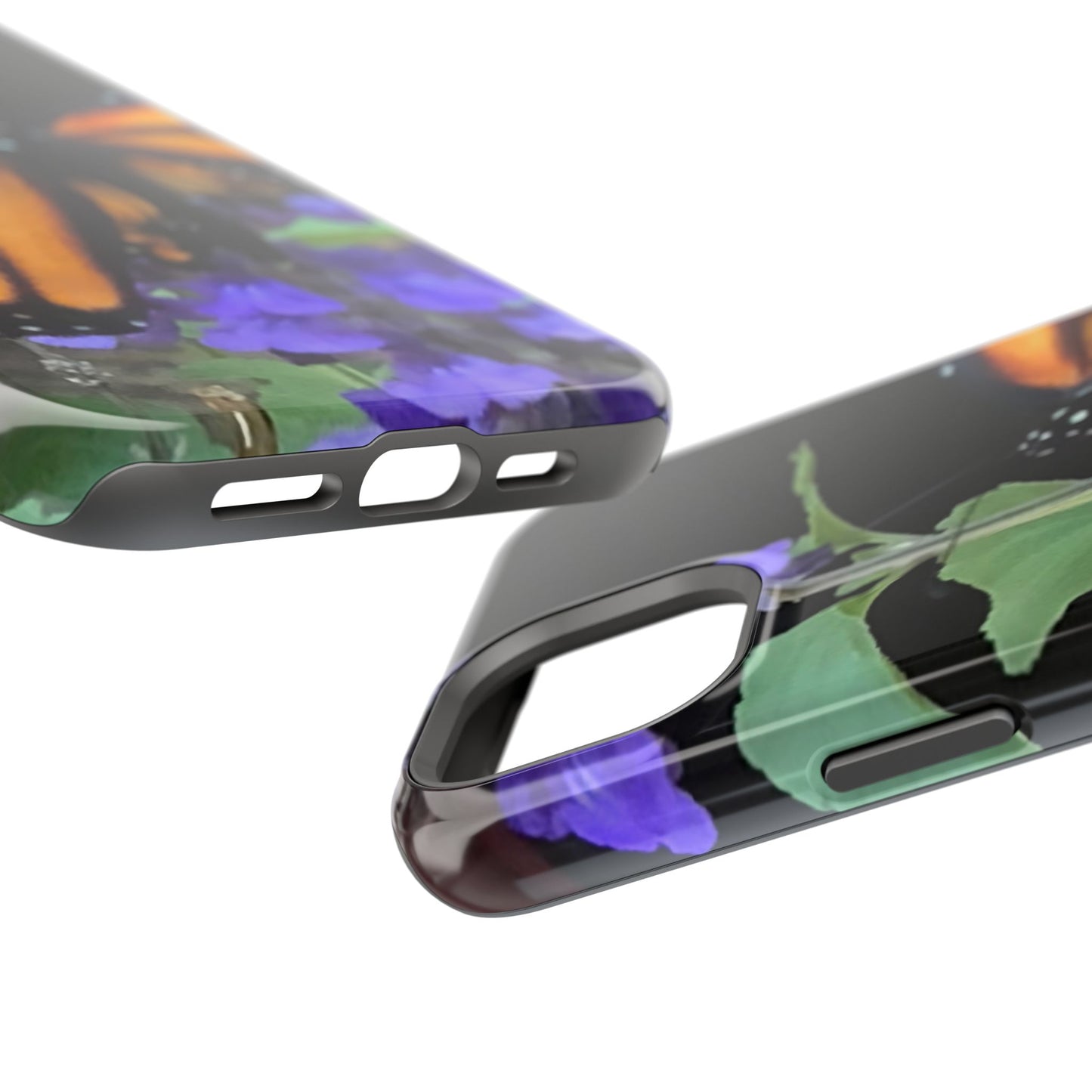 Butterfly Floral Magnetic Tough Cases, Nature Phone Cases, Gift for Nature Lovers, Eco-Friendly Cell Phone Case, Unique Smartphone Accessory