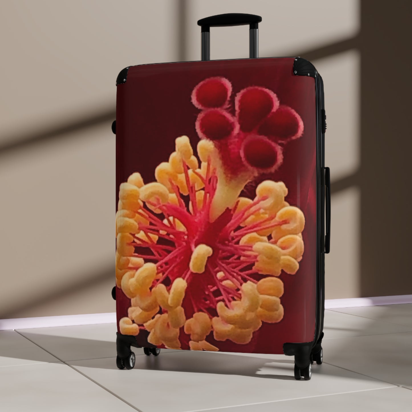 Flower Blossom Suitcase, Luggage with Floral Design, Travel Gear, Stylish Travel Accessory, Unique Gifts for Travelers, Vacation Essentials