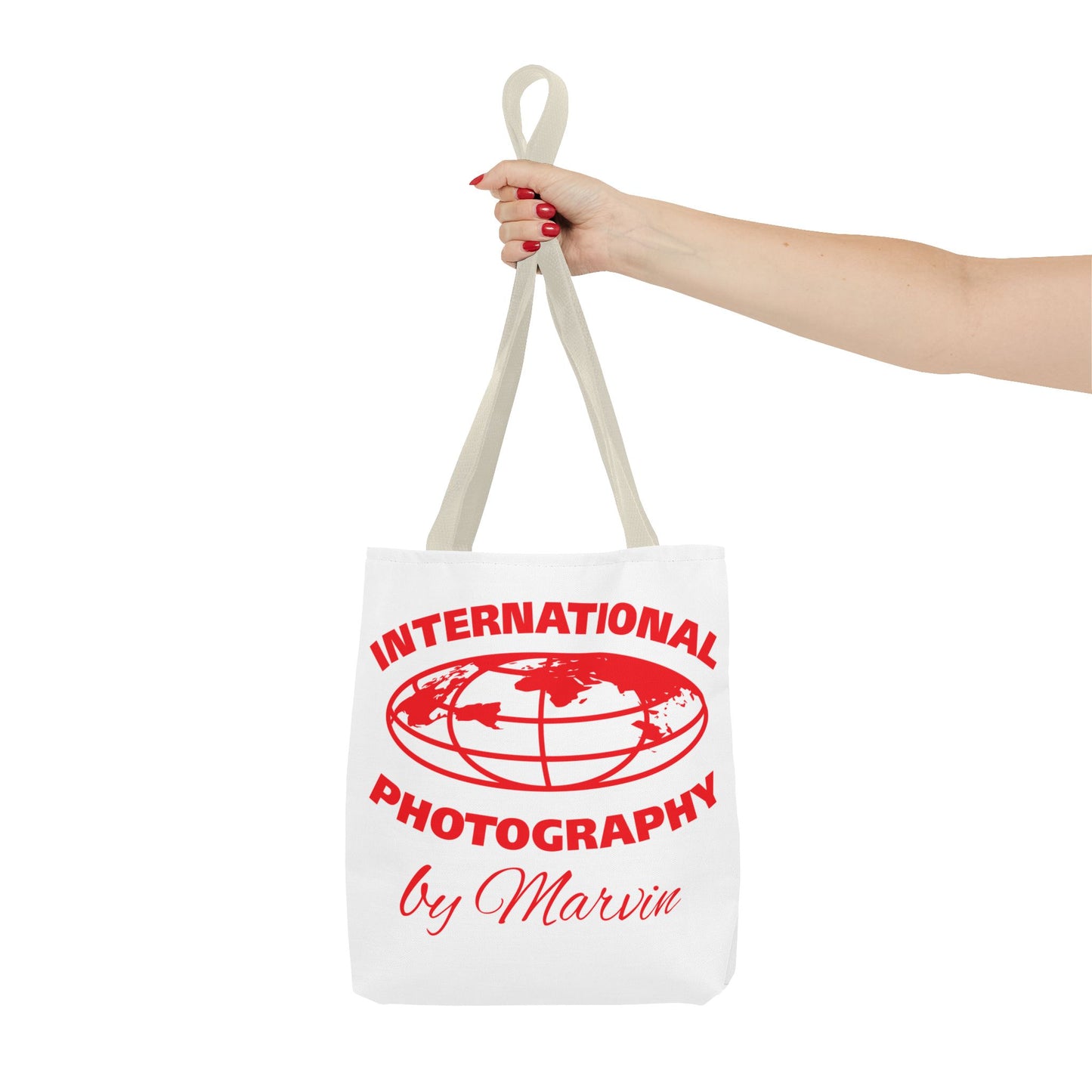Photography Tote Bag with QR Code, Eco-Friendly Shopping Tote, Art Design Bag, Gift for Photographers, Customizable Travel Bag