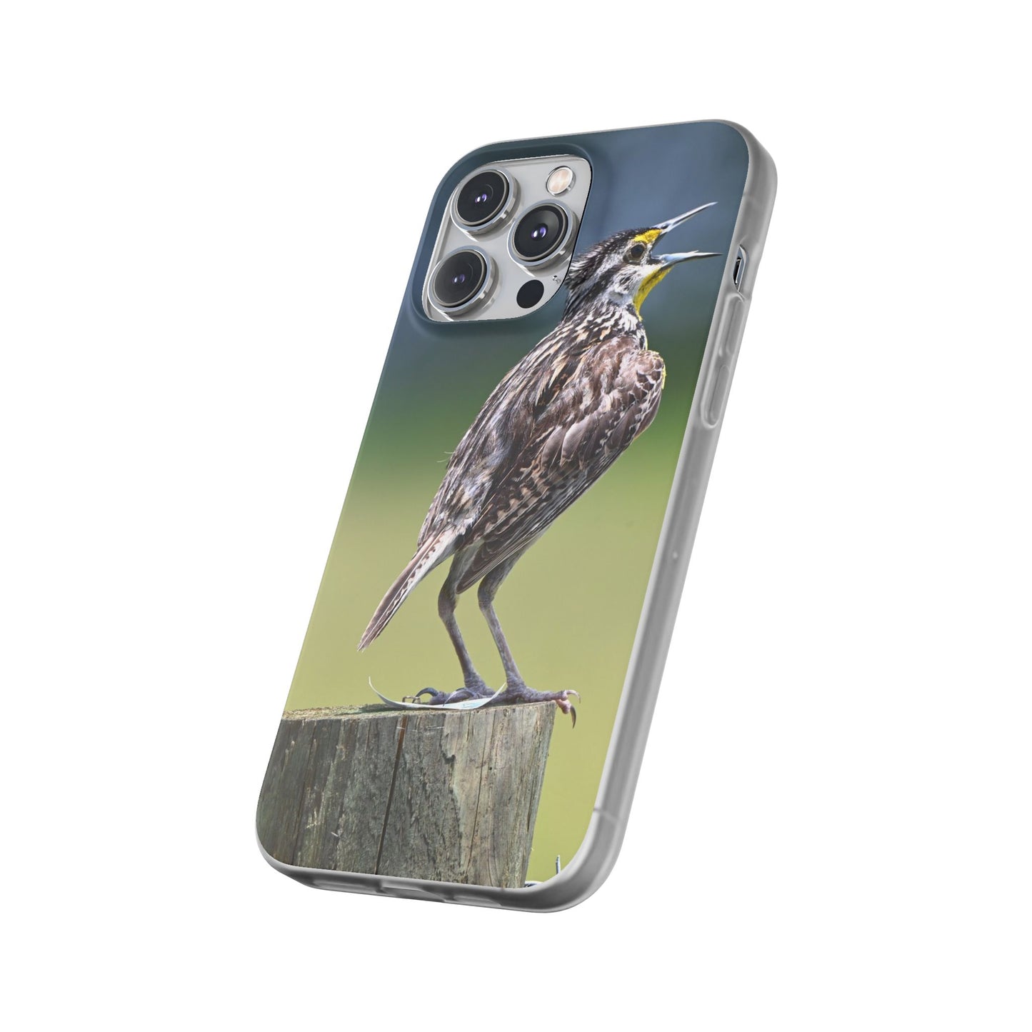 Singing Meadowlark Phone Case – Nature Bird Photo Flexi Case
