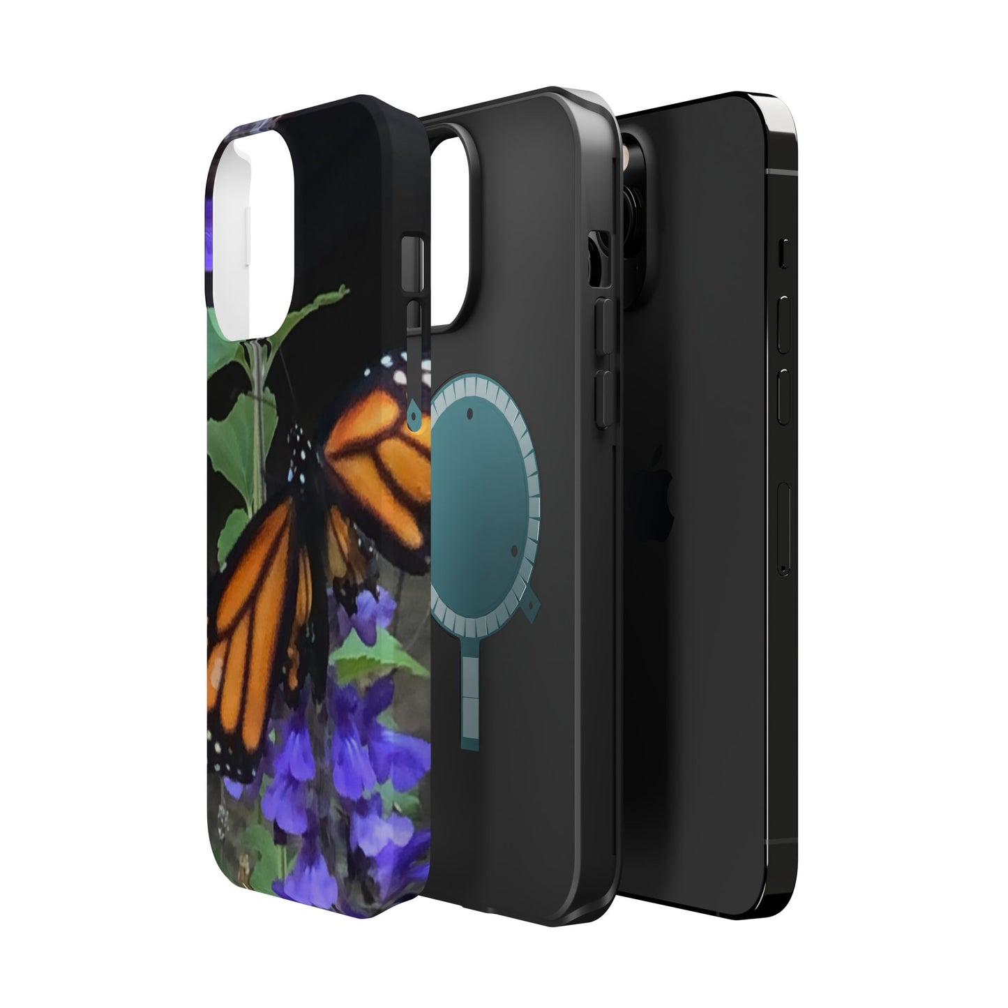 Butterfly Floral Magnetic Tough Cases, Nature Phone Cases, Gift for Nature Lovers, Eco-Friendly Cell Phone Case, Unique Smartphone Accessory