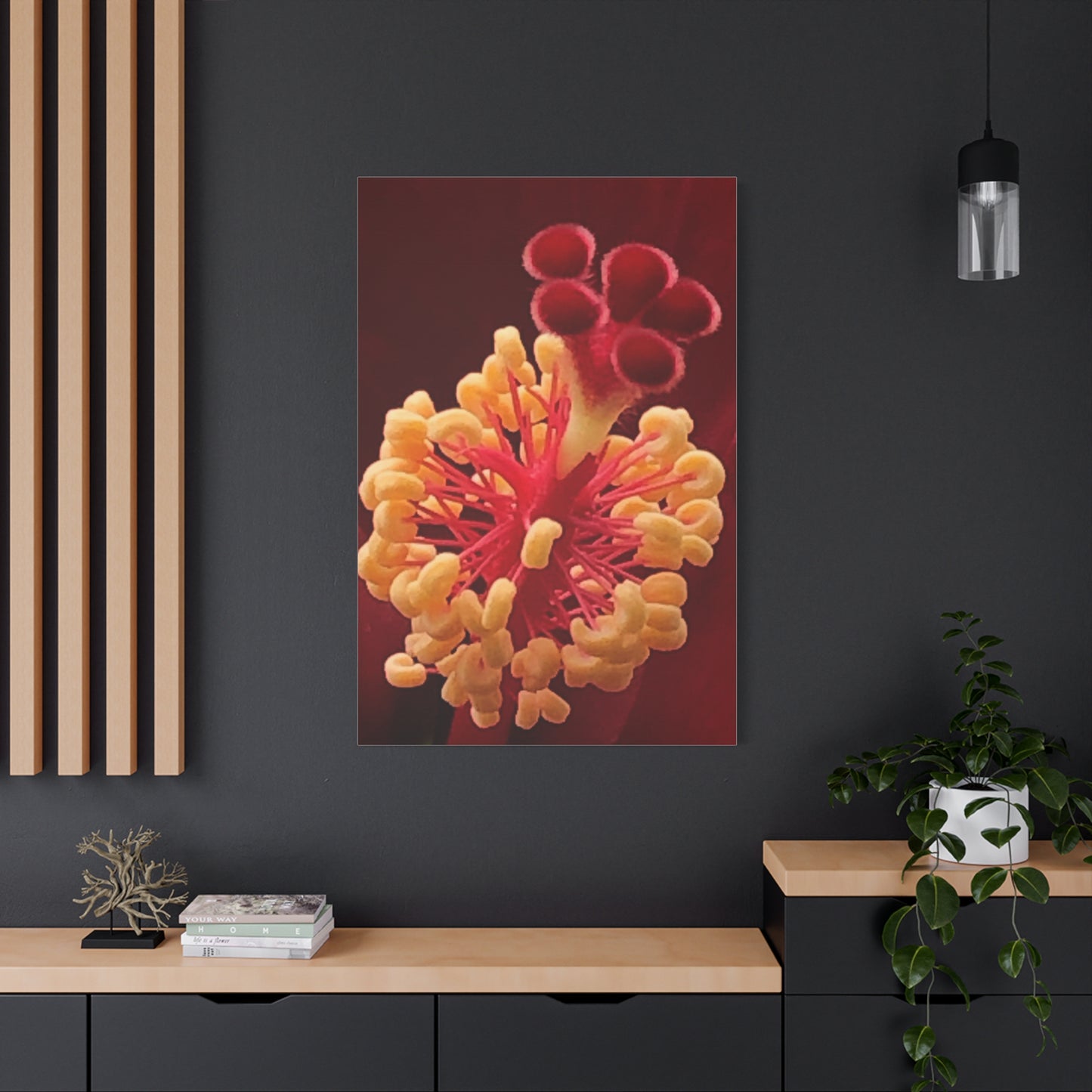 Floral Canvas Art Print, Stretched Wall Decor, Home Decor, Botanical Artwork, Modern Wall Art, Gift for Flower Lovers
