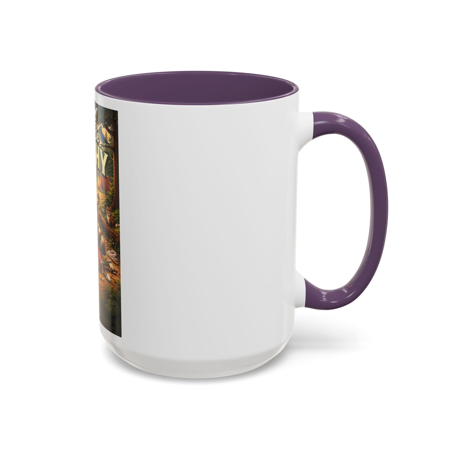 Don't Be Trashy Raccoon Coffee Mug (Accent, 11/15oz)
