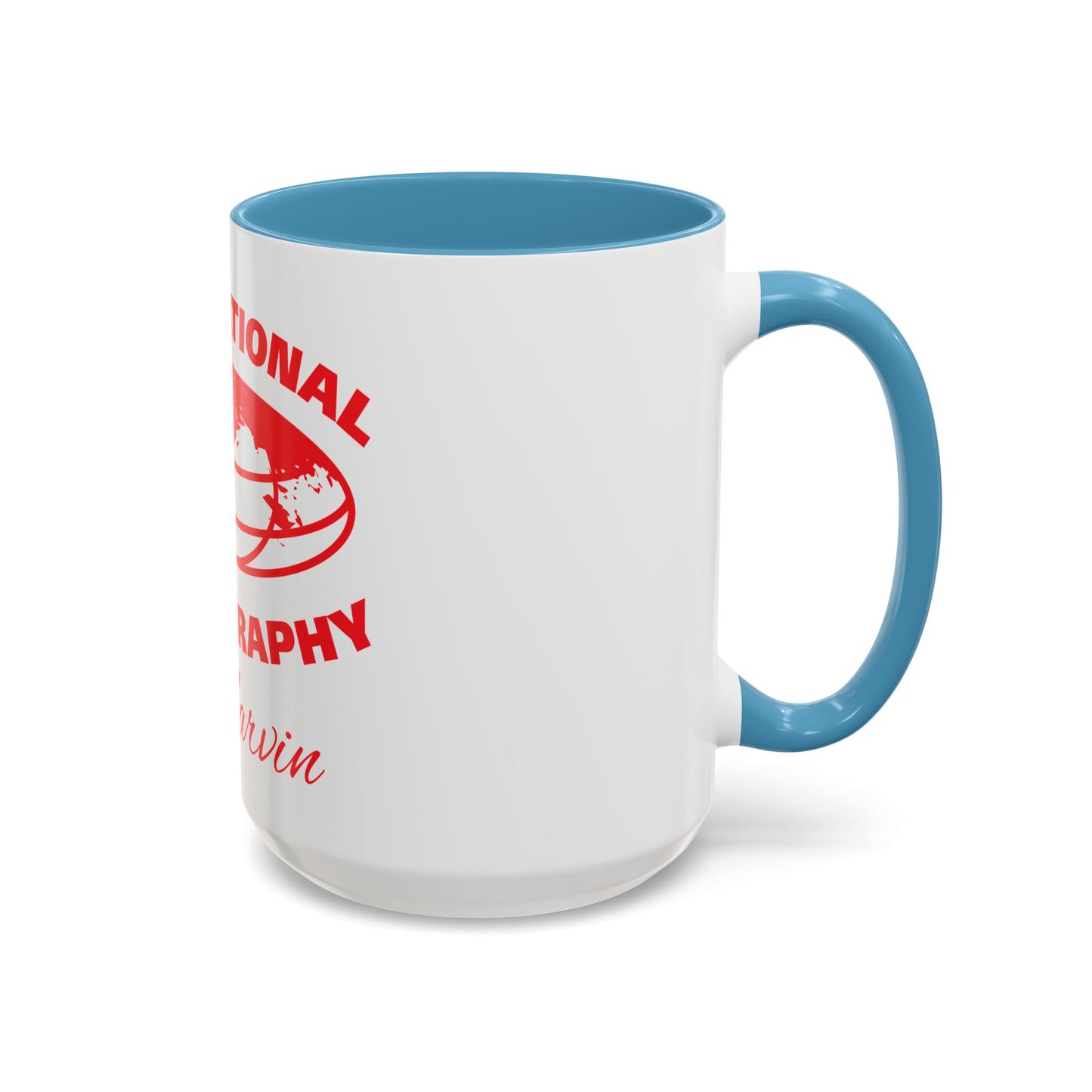 International Photography Accent Mug - Unique Coffee Mug, Gift for Photographers, Travel Mug, Artsy Gifts, Photography Lovers