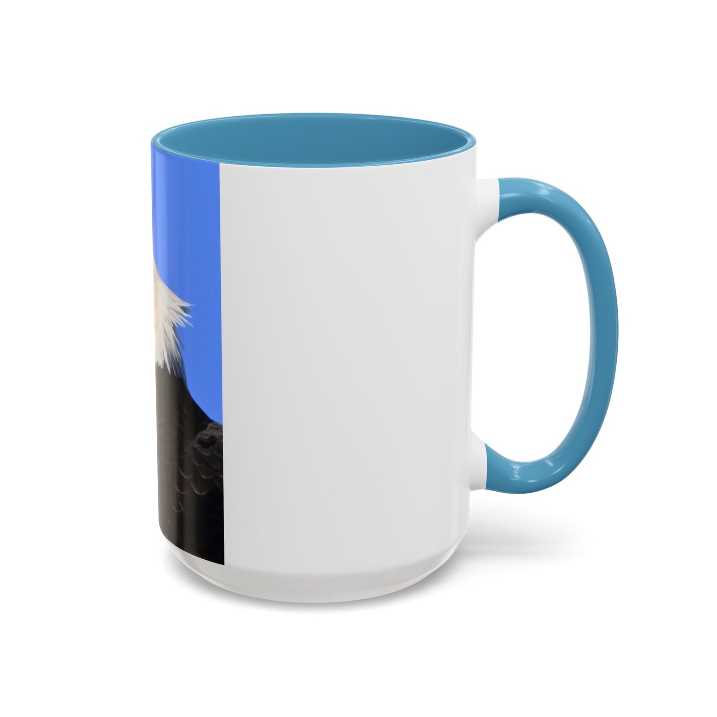 Bald Eagle Accent Coffee Mug – Patriotic Wildlife Ceramic 11/15oz