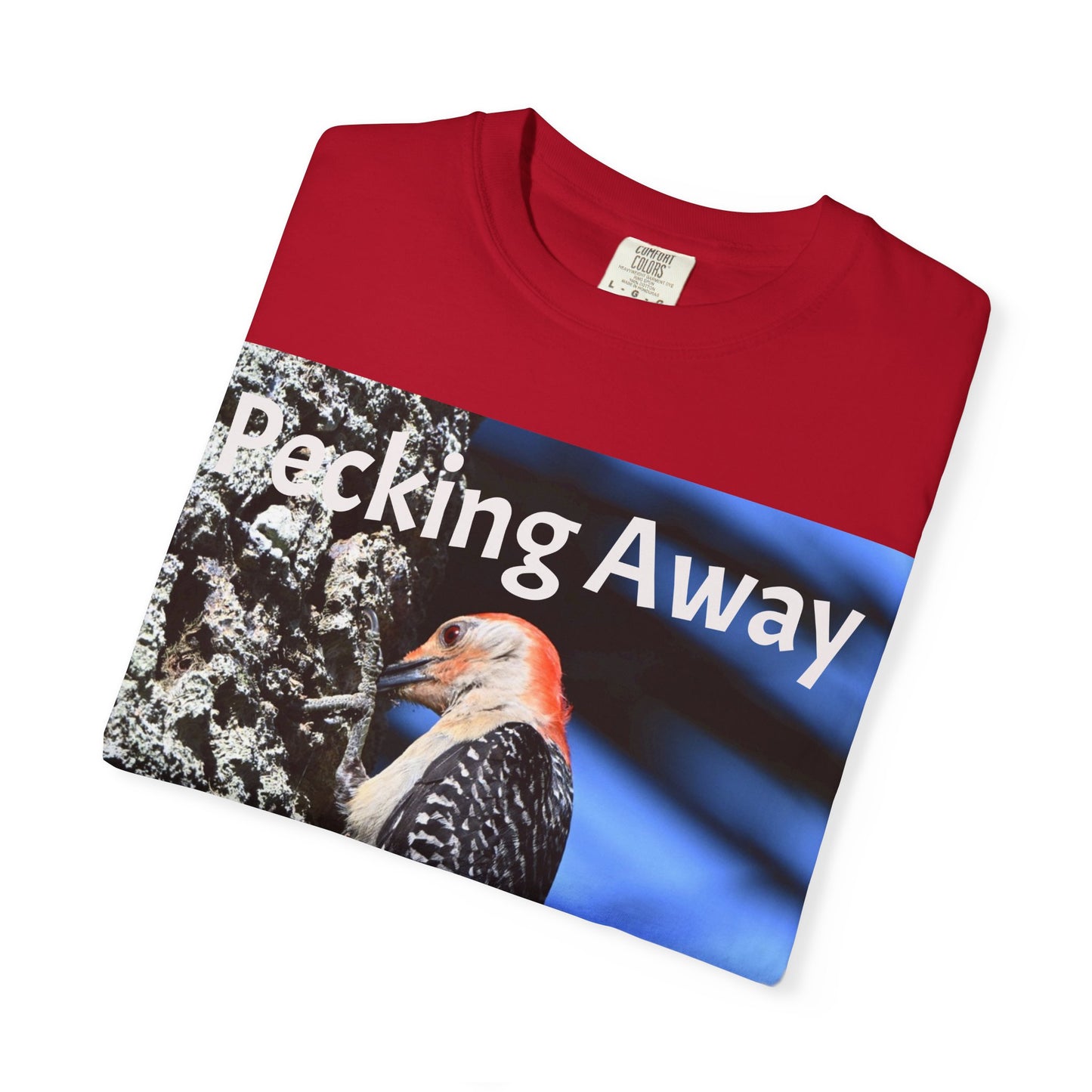 Nature Lover's Unisex T-Shirt - Eco-Friendly Tee with 'Pecking Away' Design, Gift for Birdwatchers, Nature Gifts, Casual Wear, [...]