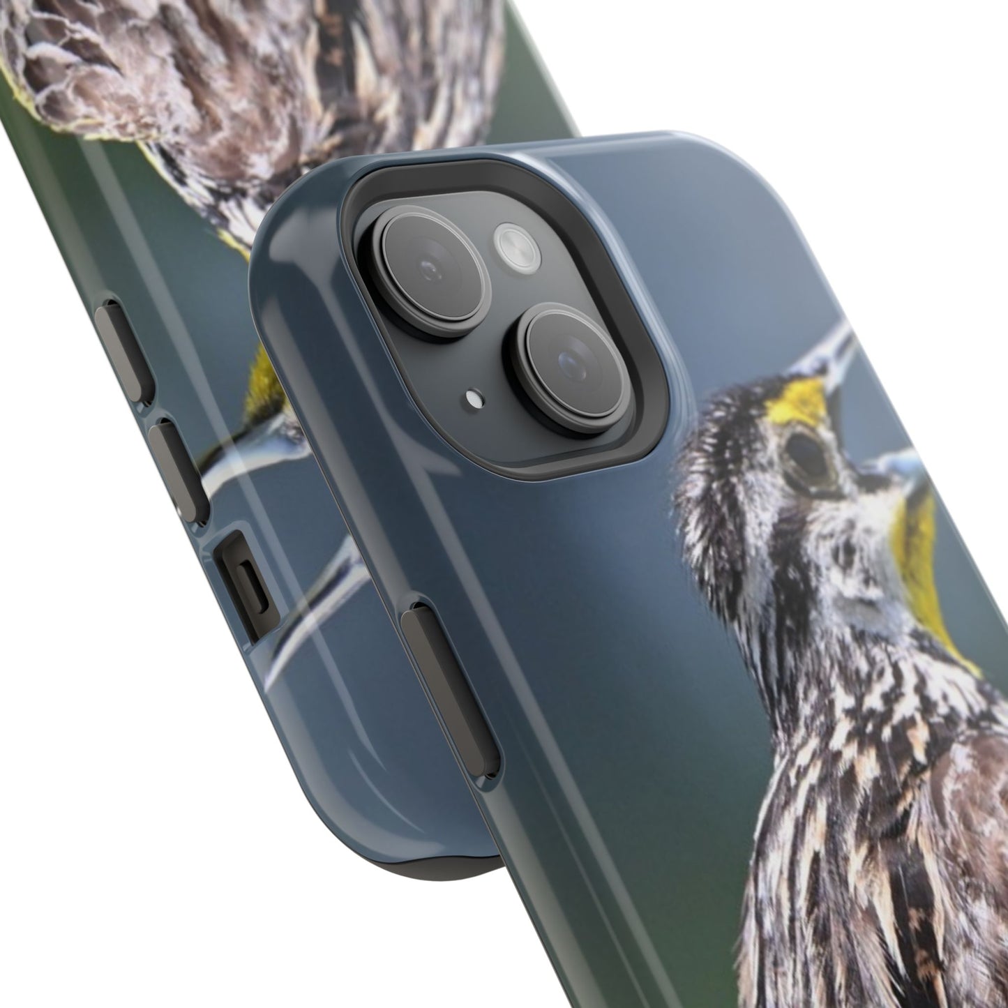 Western Meadowlark Photo Phone Case — Impact-Resistant Protective Cover