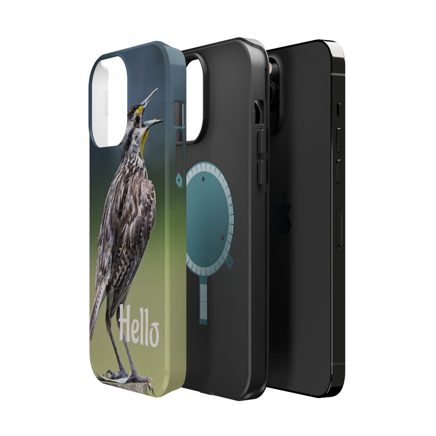 Bird-Themed Magnetic Tough Cases with 'Hello', Stylish Phone Protectors, Gifts for Nature Lovers, Birdwatching Accessories, Wildlife [...]