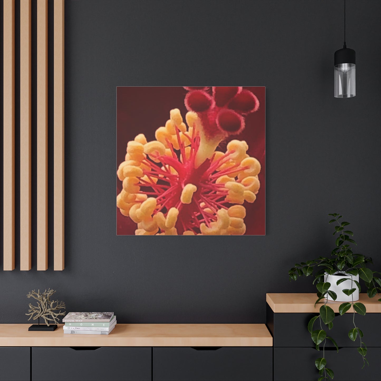 Floral Canvas Art Print, Stretched Wall Decor, Home Decor, Botanical Artwork, Modern Wall Art, Gift for Flower Lovers