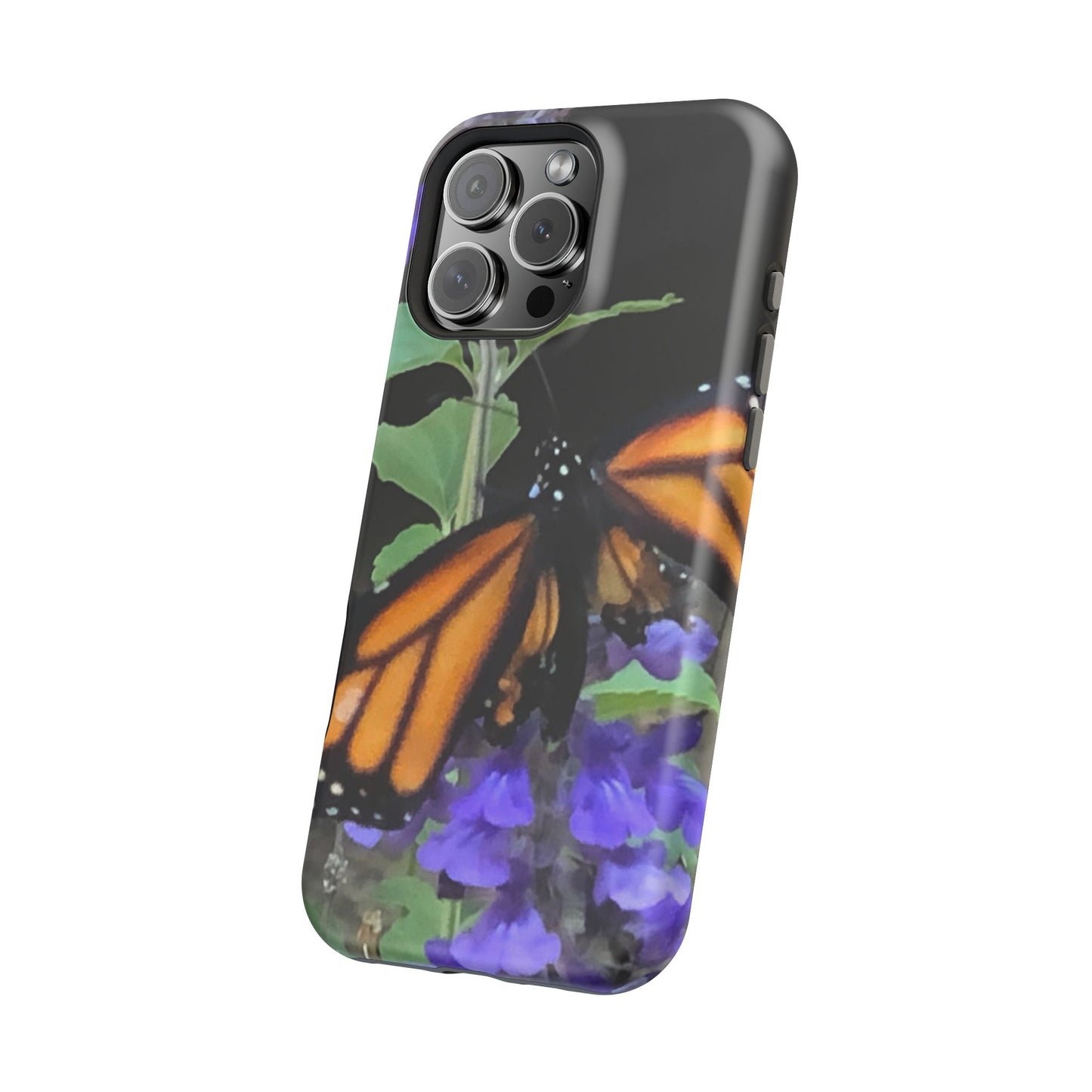 Butterfly Floral Magnetic Tough Cases, Nature Phone Cases, Gift for Nature Lovers, Eco-Friendly Cell Phone Case, Unique Smartphone Accessory