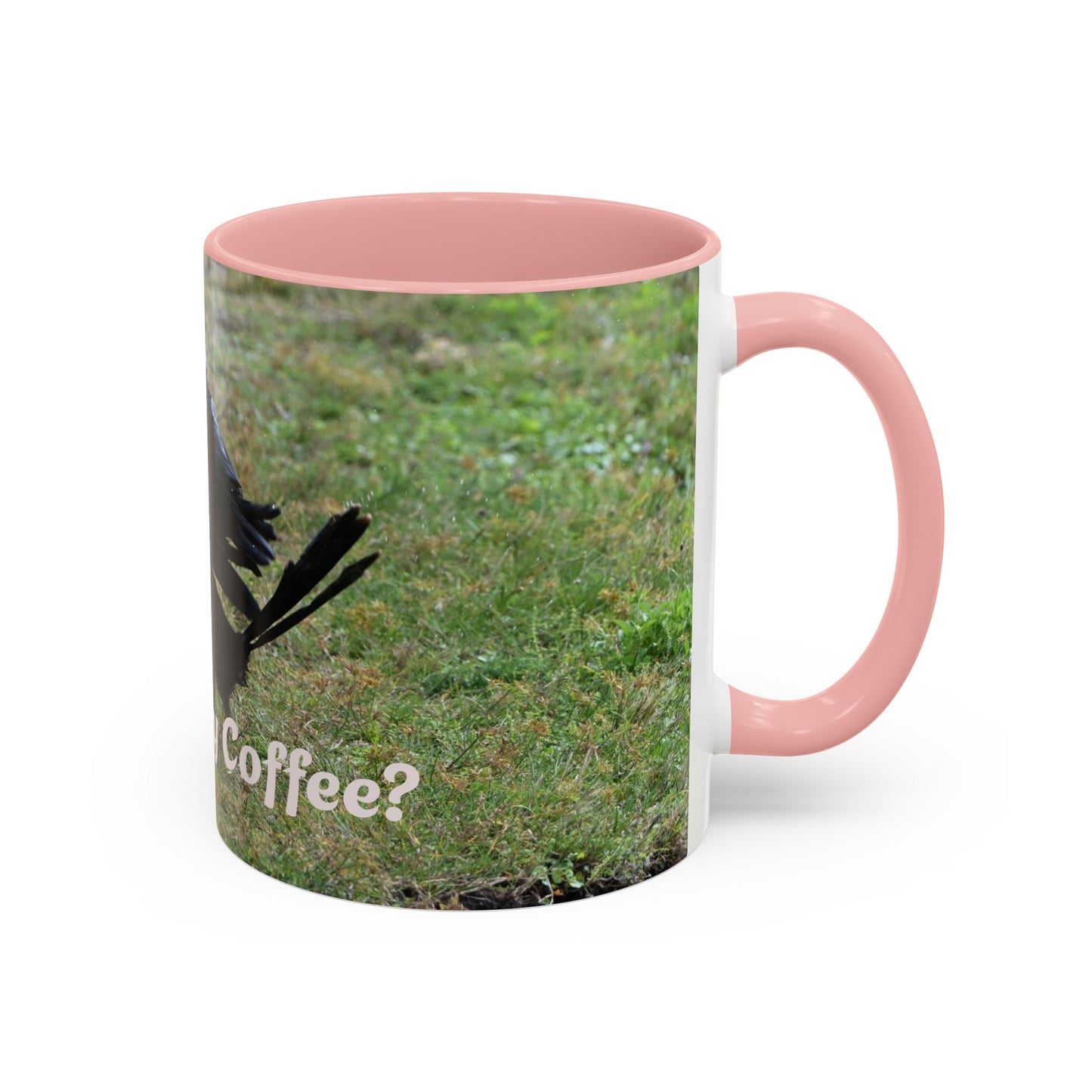 Where's My Coffee? Accent Coffee Mug – Funny Crow Bird Coffee Cup (11/15oz)