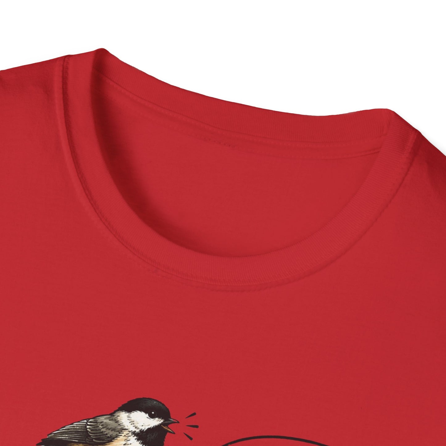Birdwatcher Photographer T‑Shirt — “Shhh, I hear him!” Nature Lover Tee