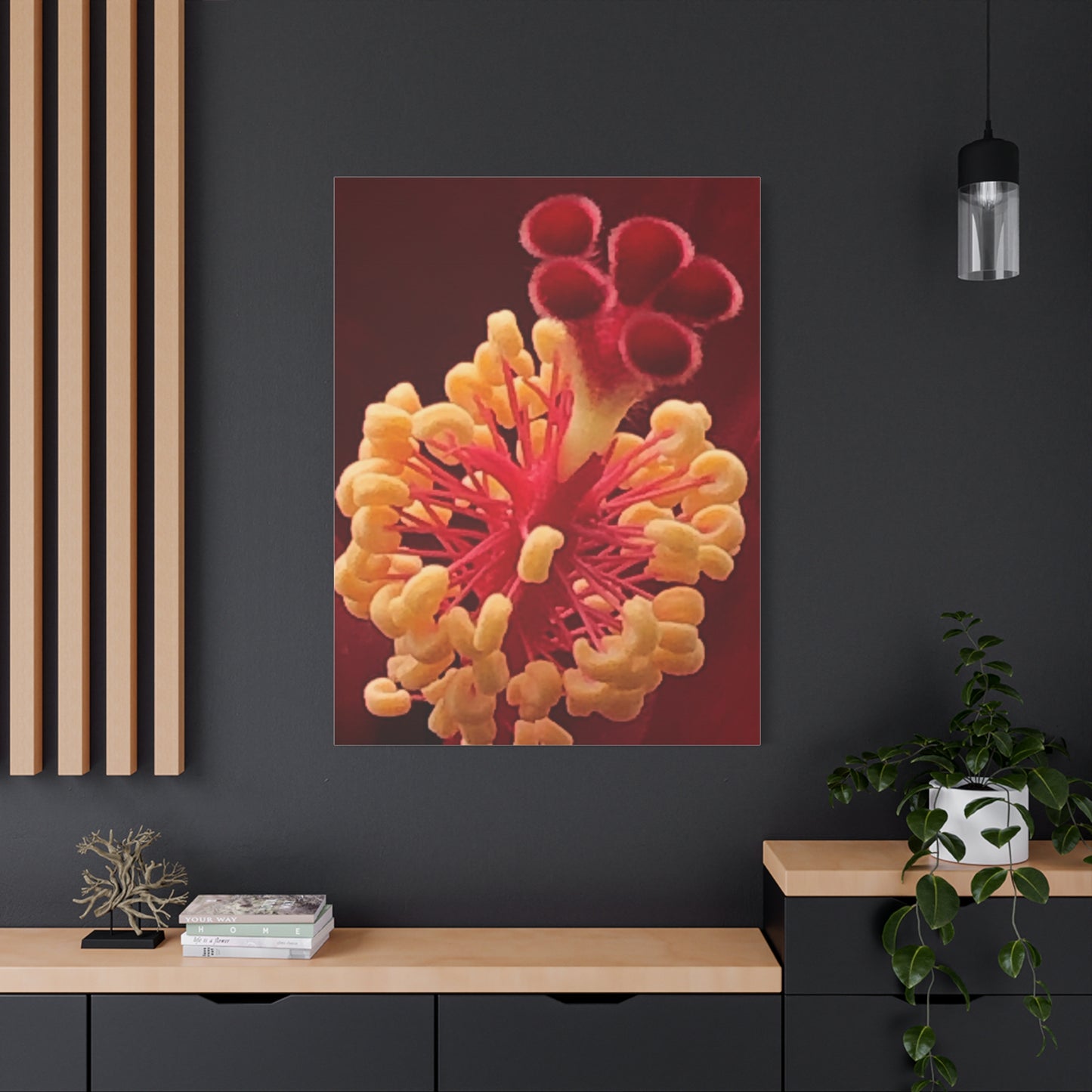 Floral Canvas Art Print, Stretched Wall Decor, Home Decor, Botanical Artwork, Modern Wall Art, Gift for Flower Lovers