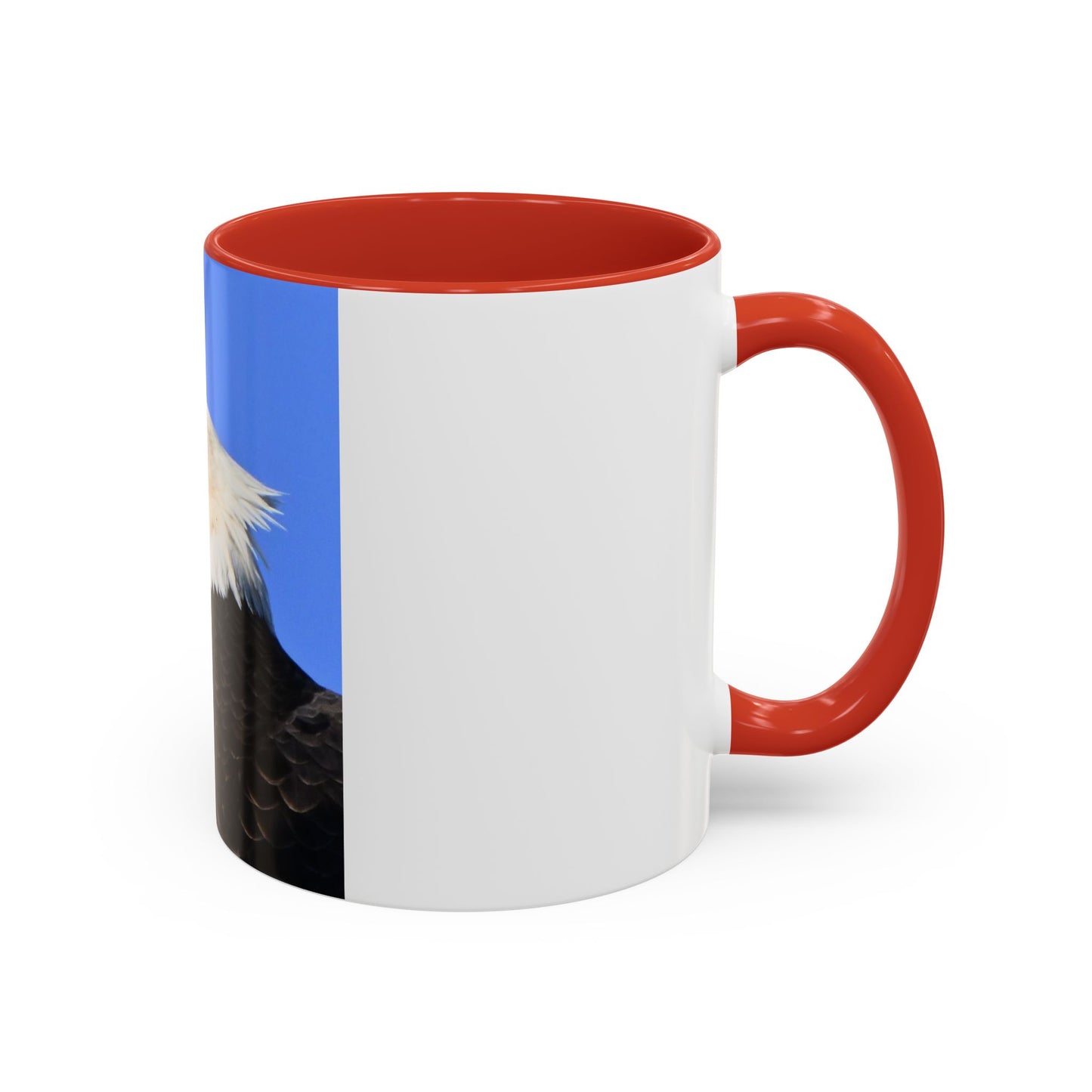 Bald Eagle Accent Coffee Mug – Patriotic Wildlife Ceramic 11/15oz