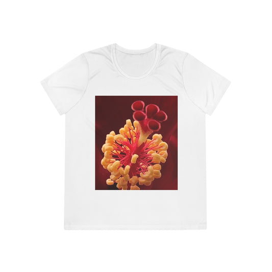 Vibrant Floral Competitor Tee, Nature-Inspired Shirt, Women’s Graphic Tee, Artistic Floral Top, Casual Spring Fashion