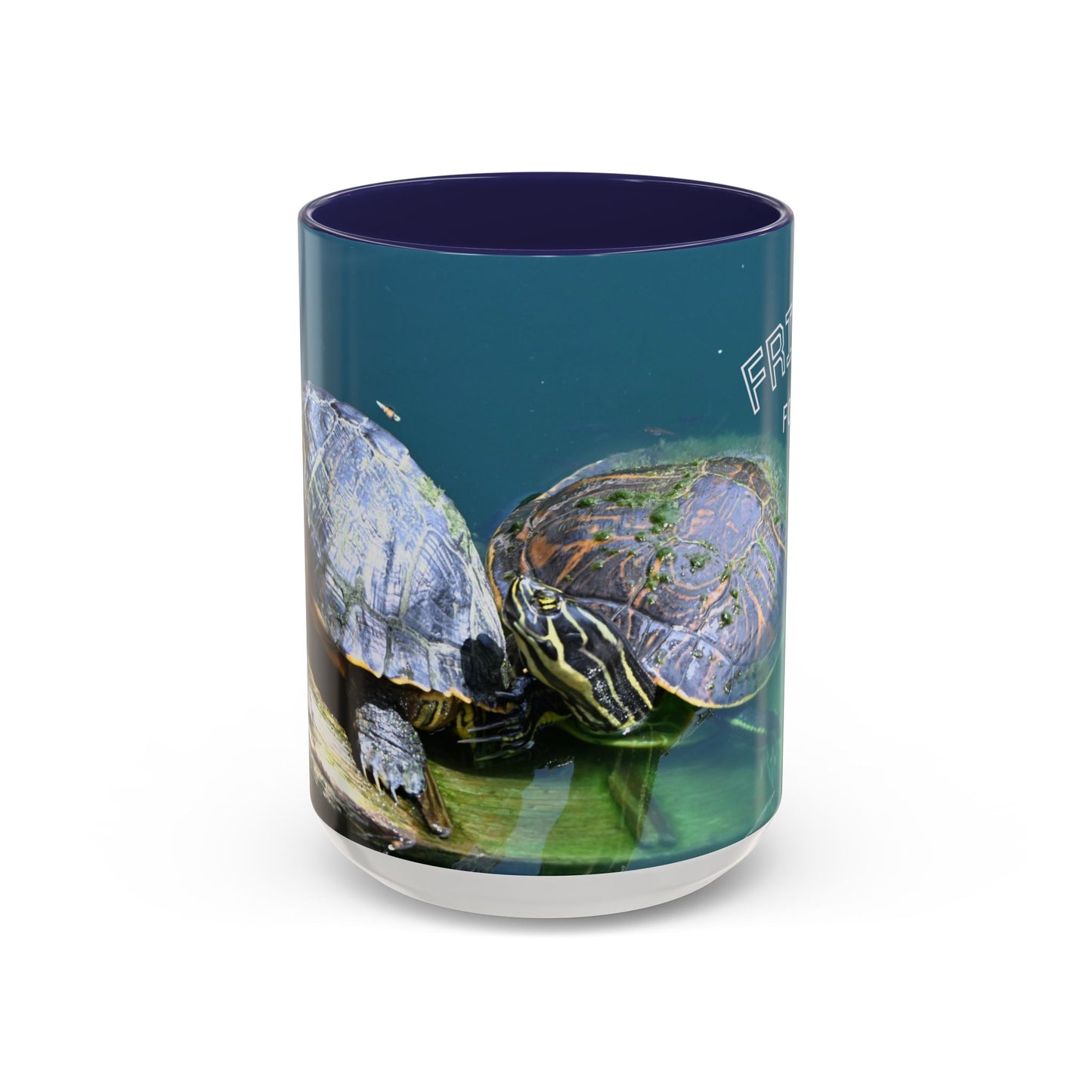 Friends Forever Turtle Accent Coffee Mug — 11/15oz Gift for Animal Lovers
