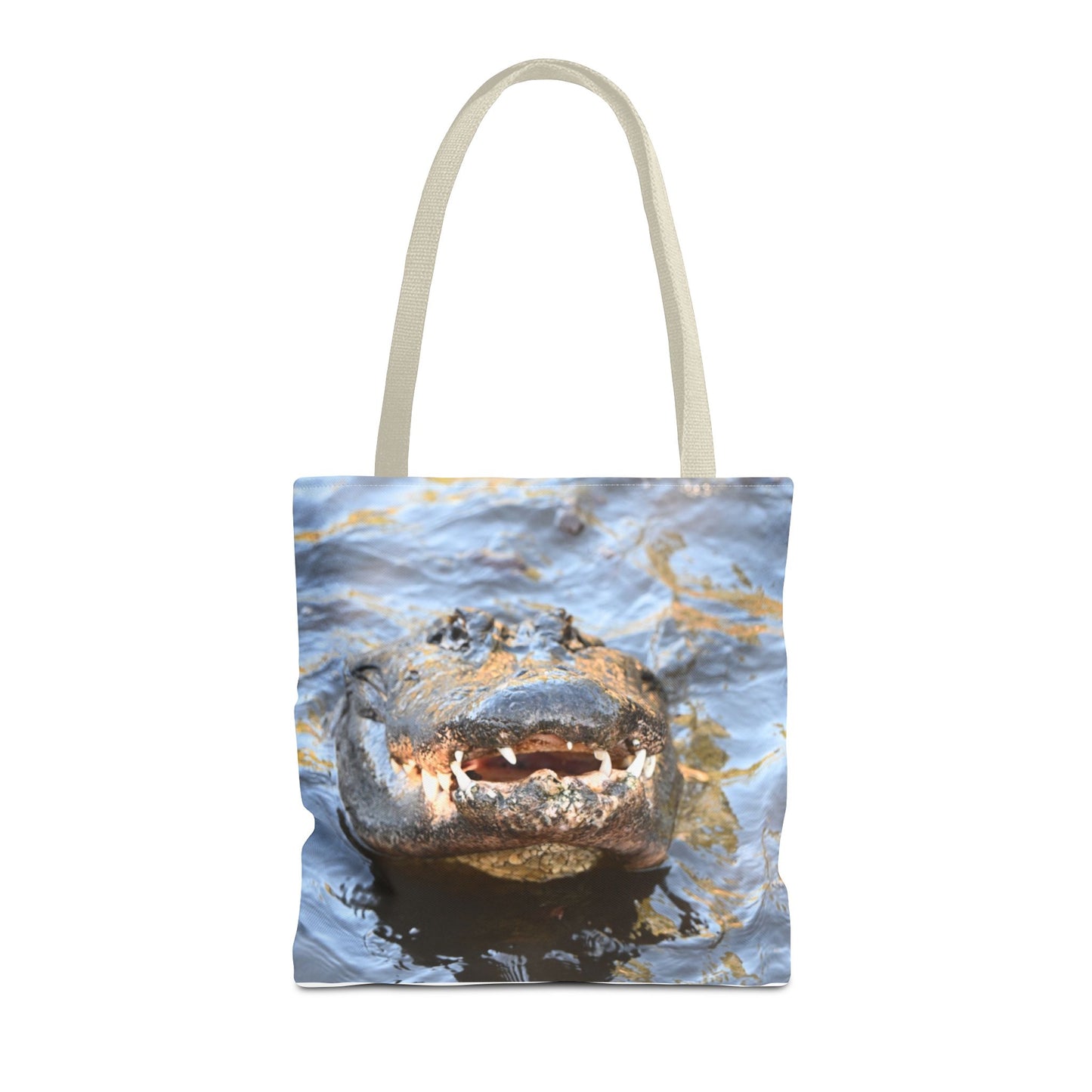 Alligator Print Tote Bag, Eco-Friendly Shopping Bag, Wildlife Lover Gift, Summer Essential, Beach Tote, Animal Lover Accessories