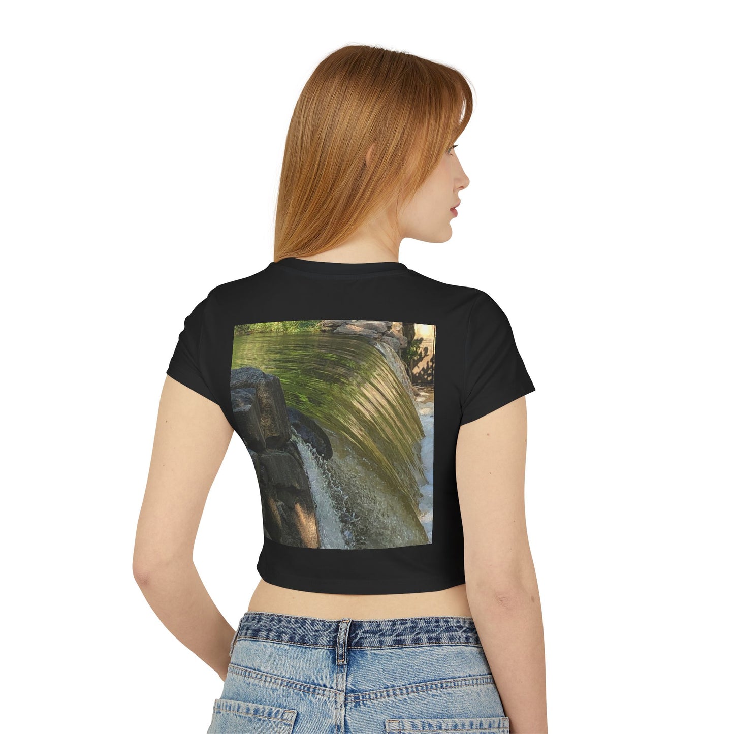 Tranquil Nature Women's Baby Tee | Perfect for Relaxing Days, Eco-Friendly Fashion, Nature Lovers Gift, Casual Wear, Spring/Summer Style