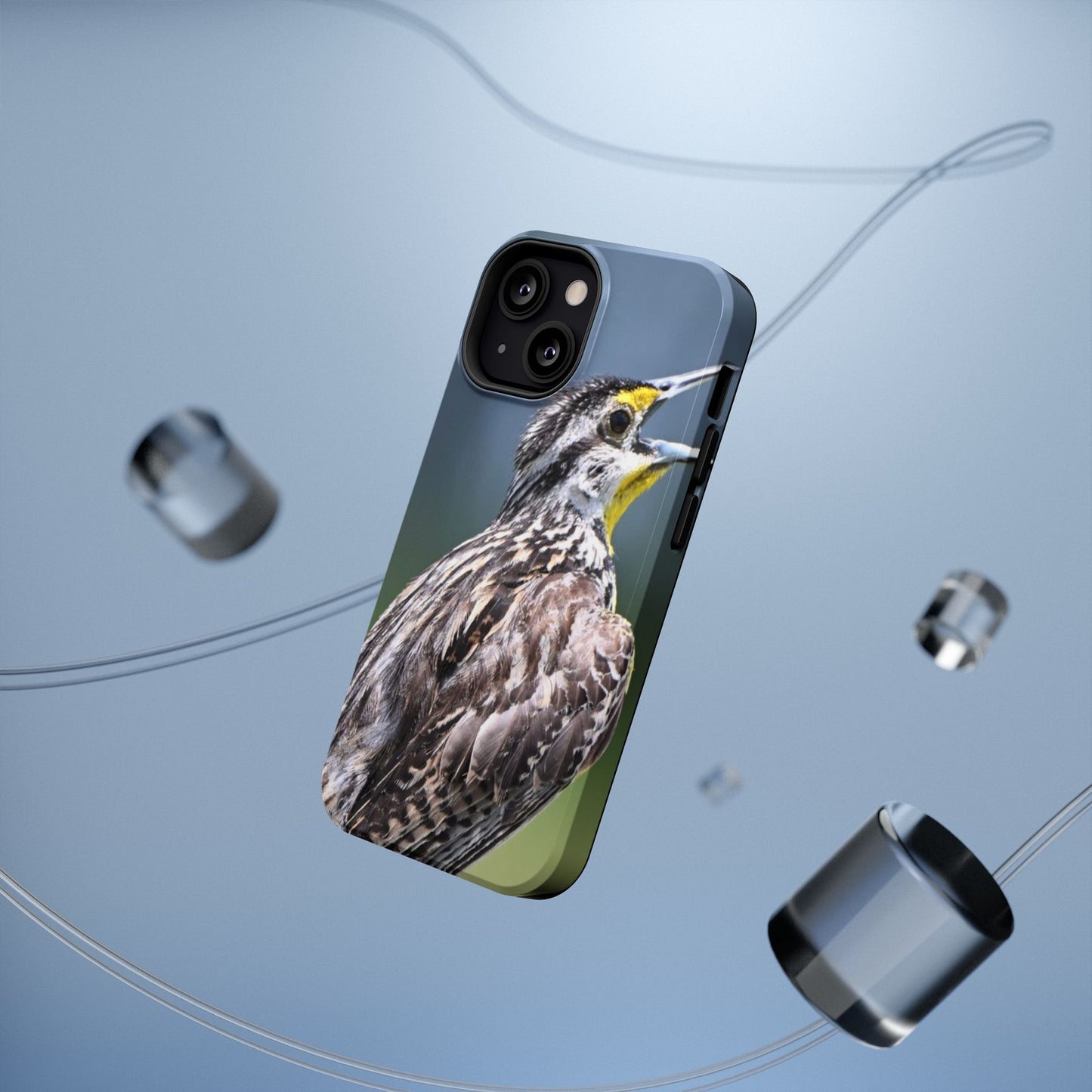 Western Meadowlark Photo Phone Case — Impact-Resistant Protective Cover