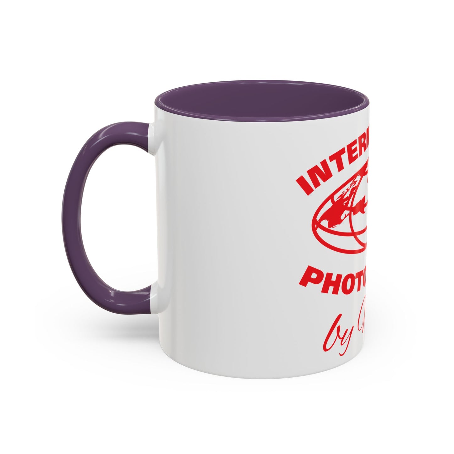 International Photography Accent Mug - Unique Coffee Mug, Gift for Photographers, Travel Mug, Artsy Gifts, Photography Lovers